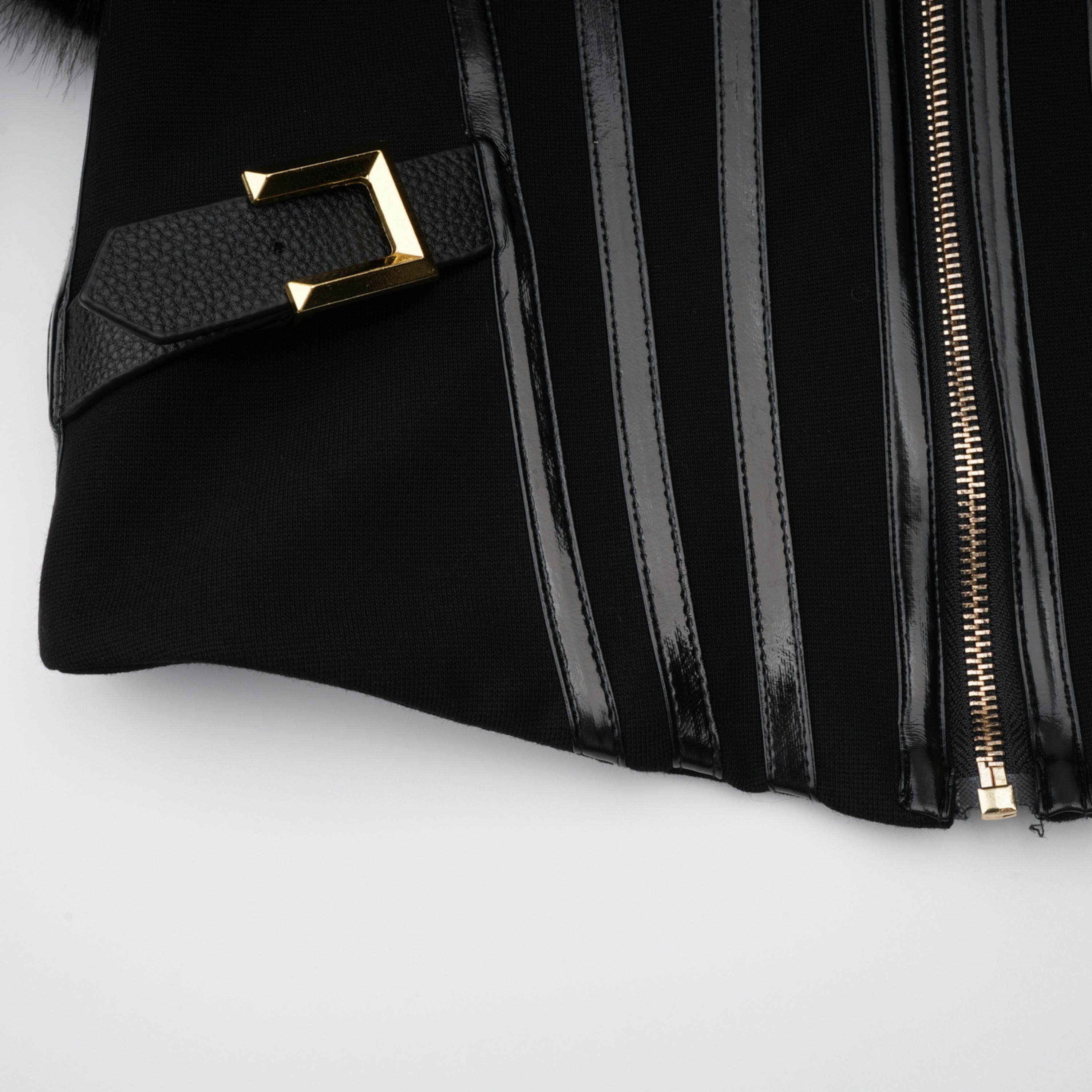 Black Fur-effect Jacket