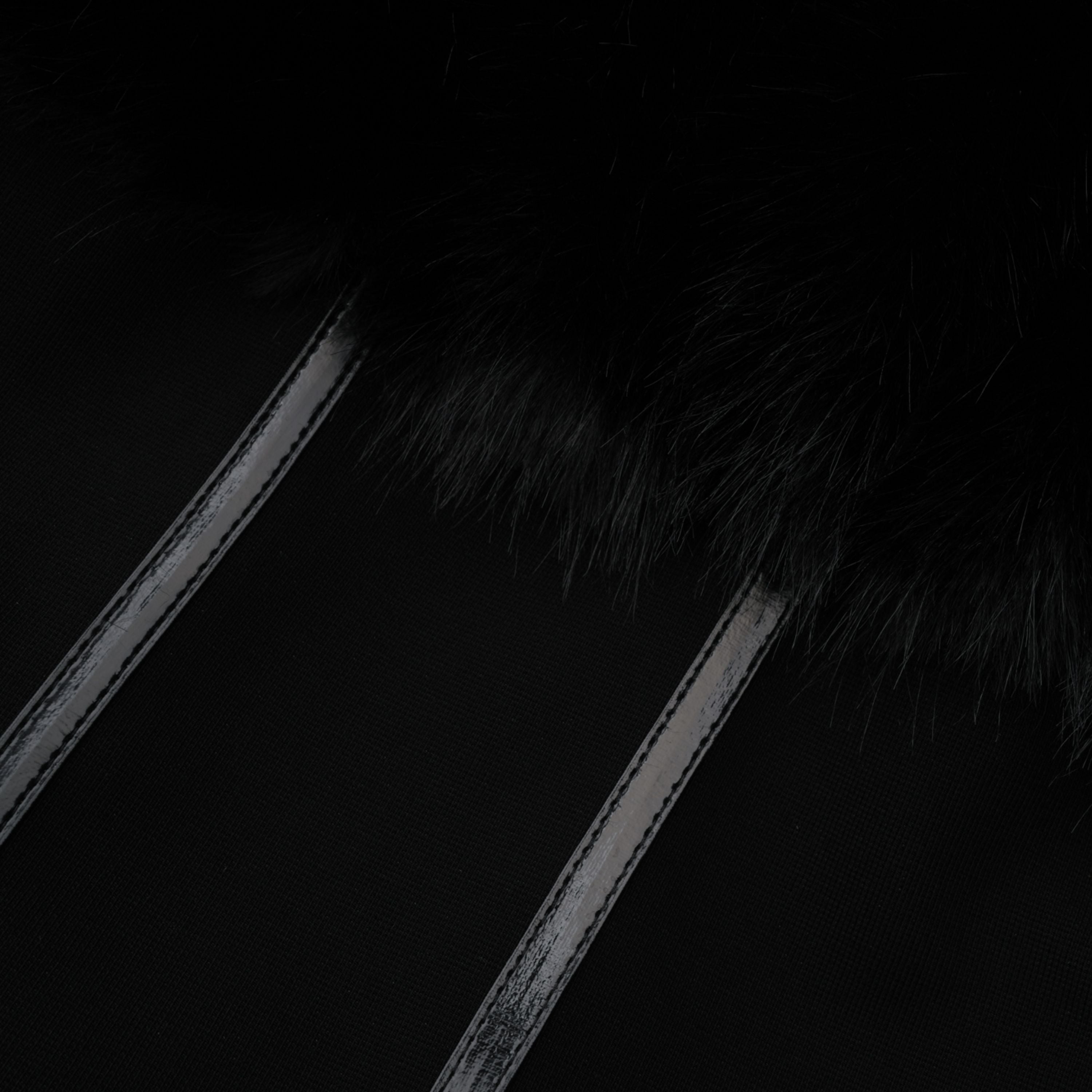 Black Fur-effect Jacket