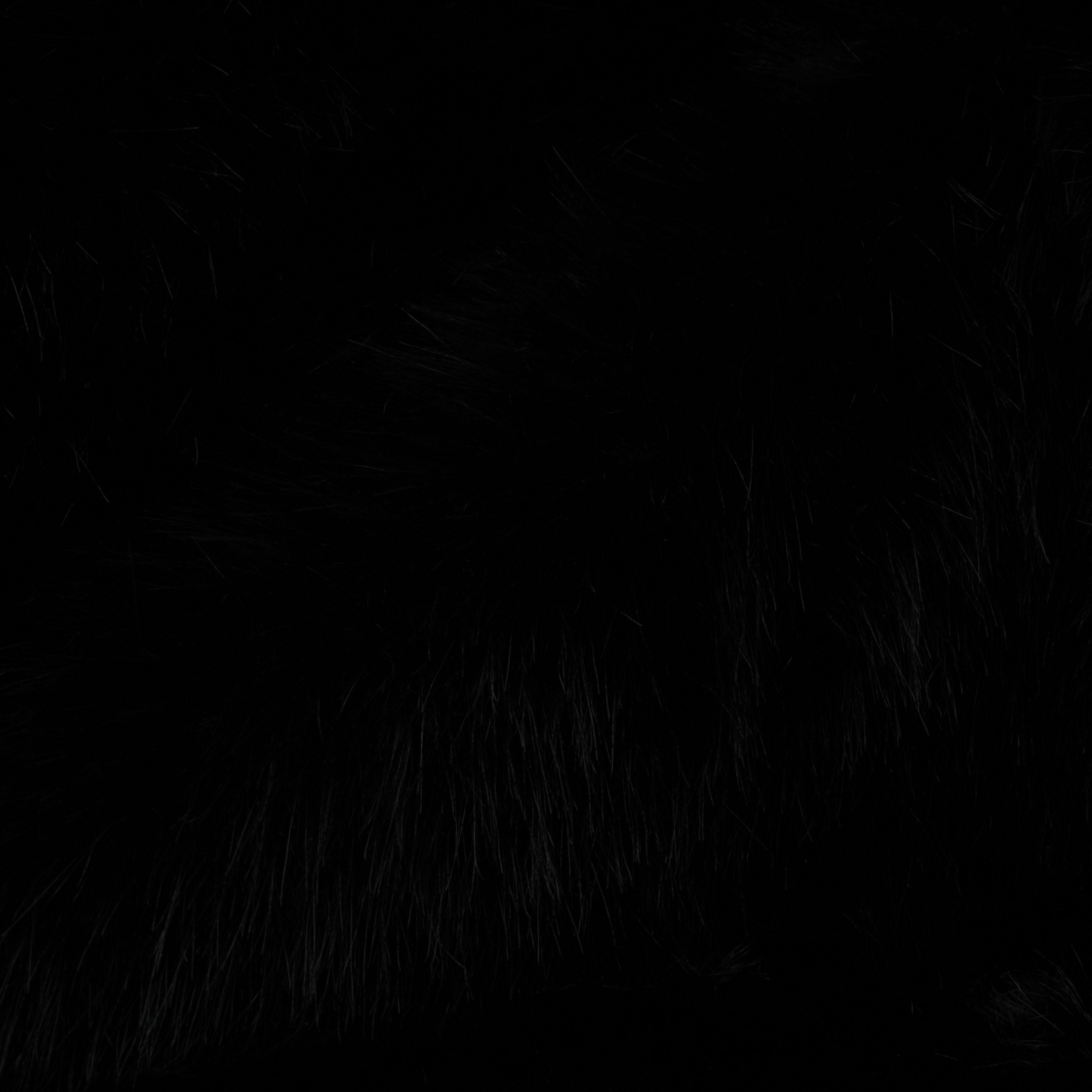 Black Fur-effect Jacket