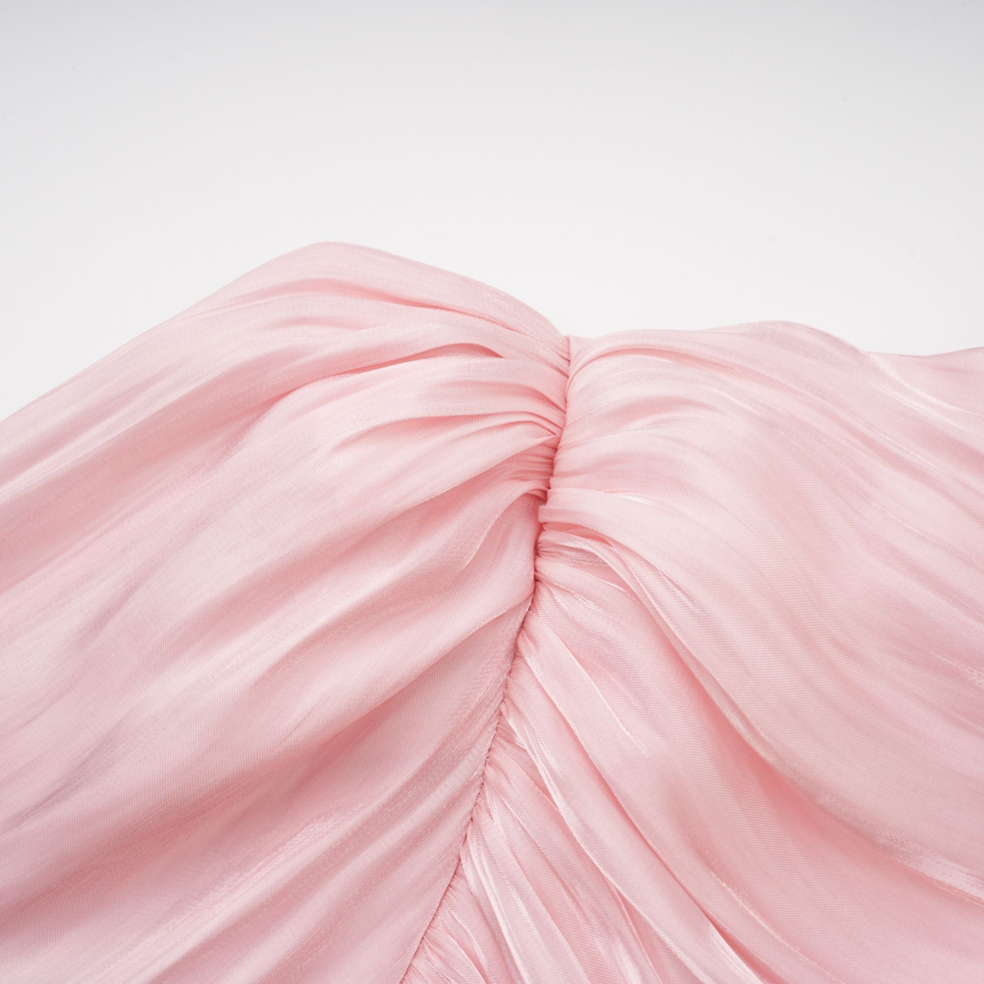 Puff Sleeve Ruched Bodice Maxi Dress