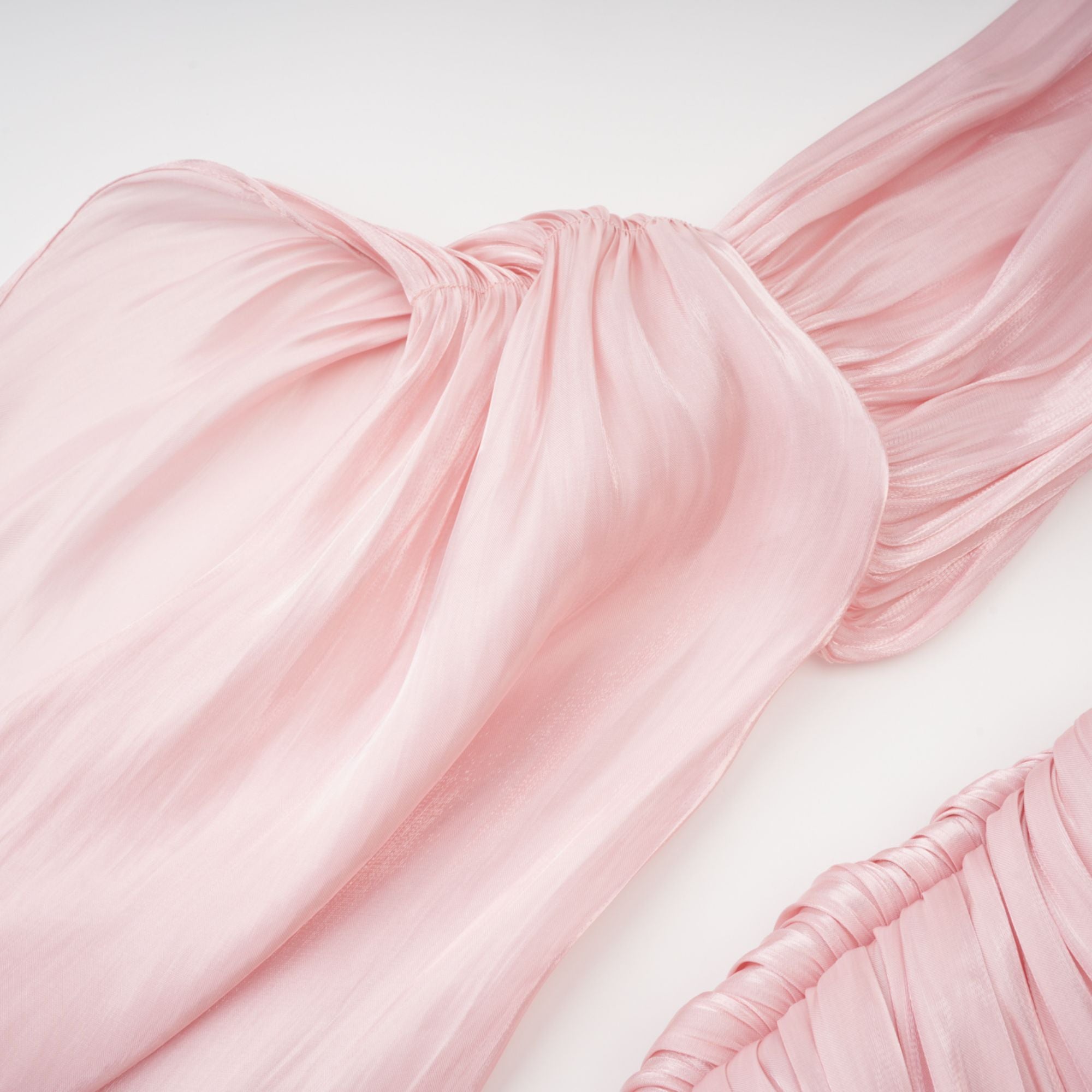 Puff Sleeve Ruched Bodice Maxi Dress