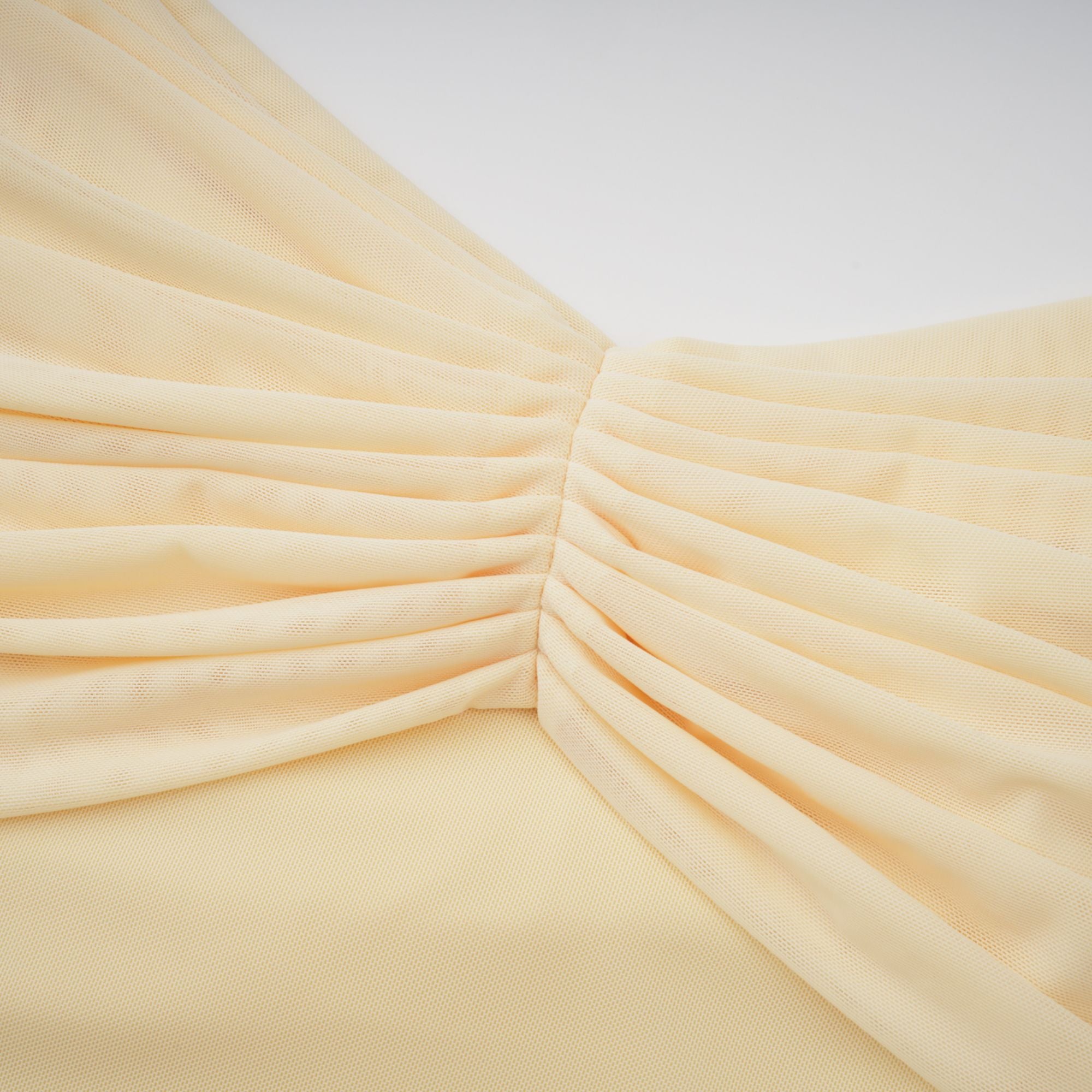 Off-shoulder Maxi Dress in Butter Yellow