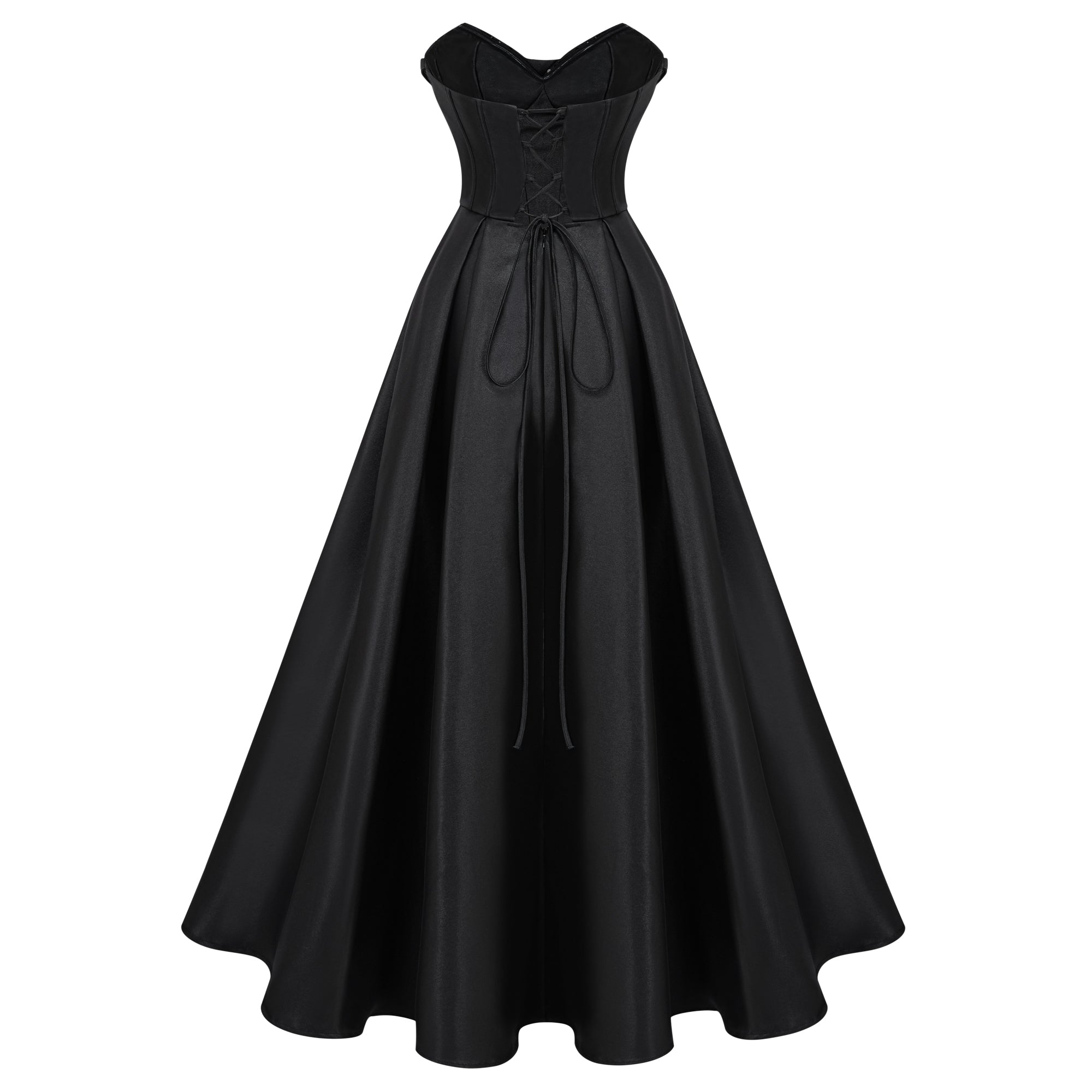 Black Corset Bodice Maxi Gown