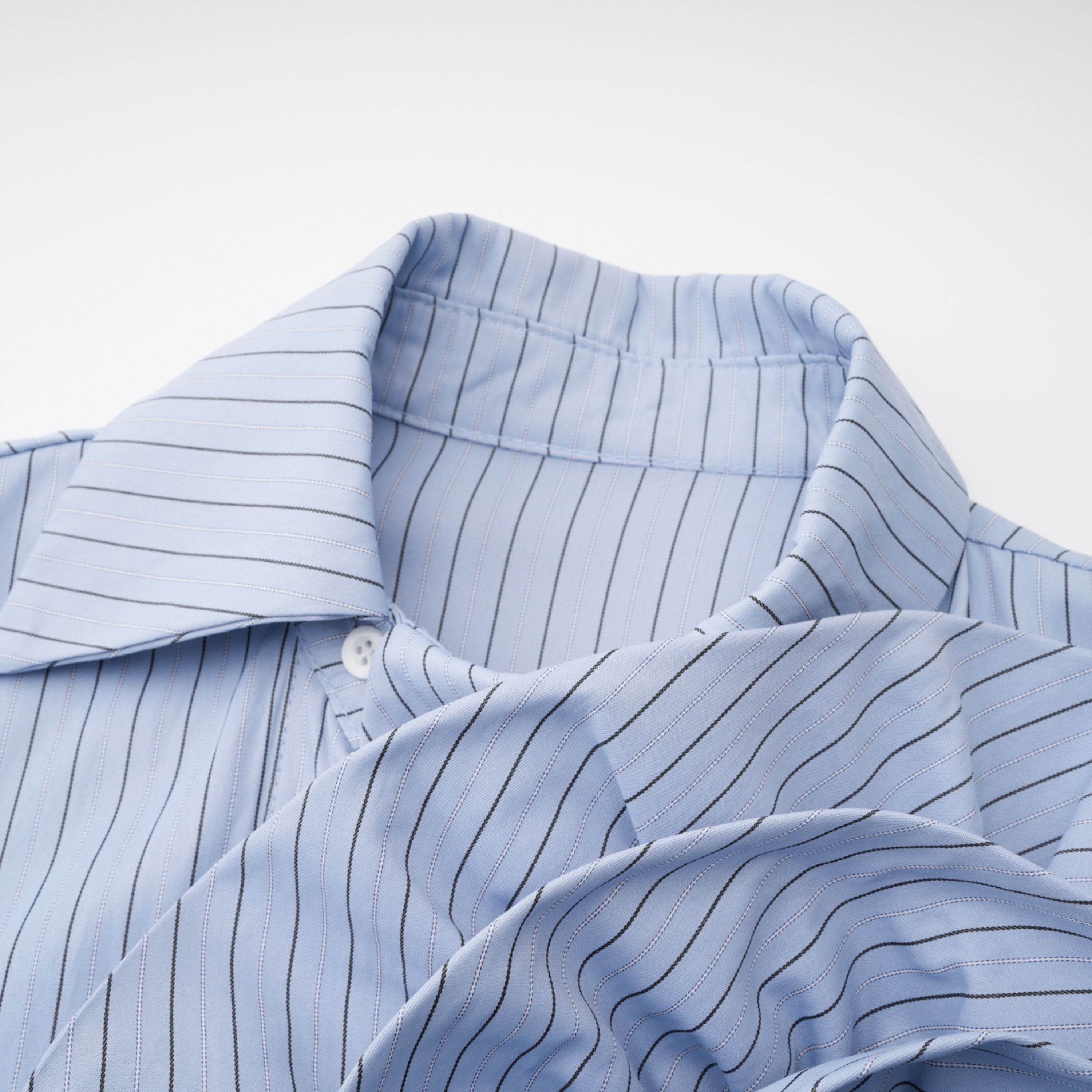Blue 3D Petal Pinstriped Shirt