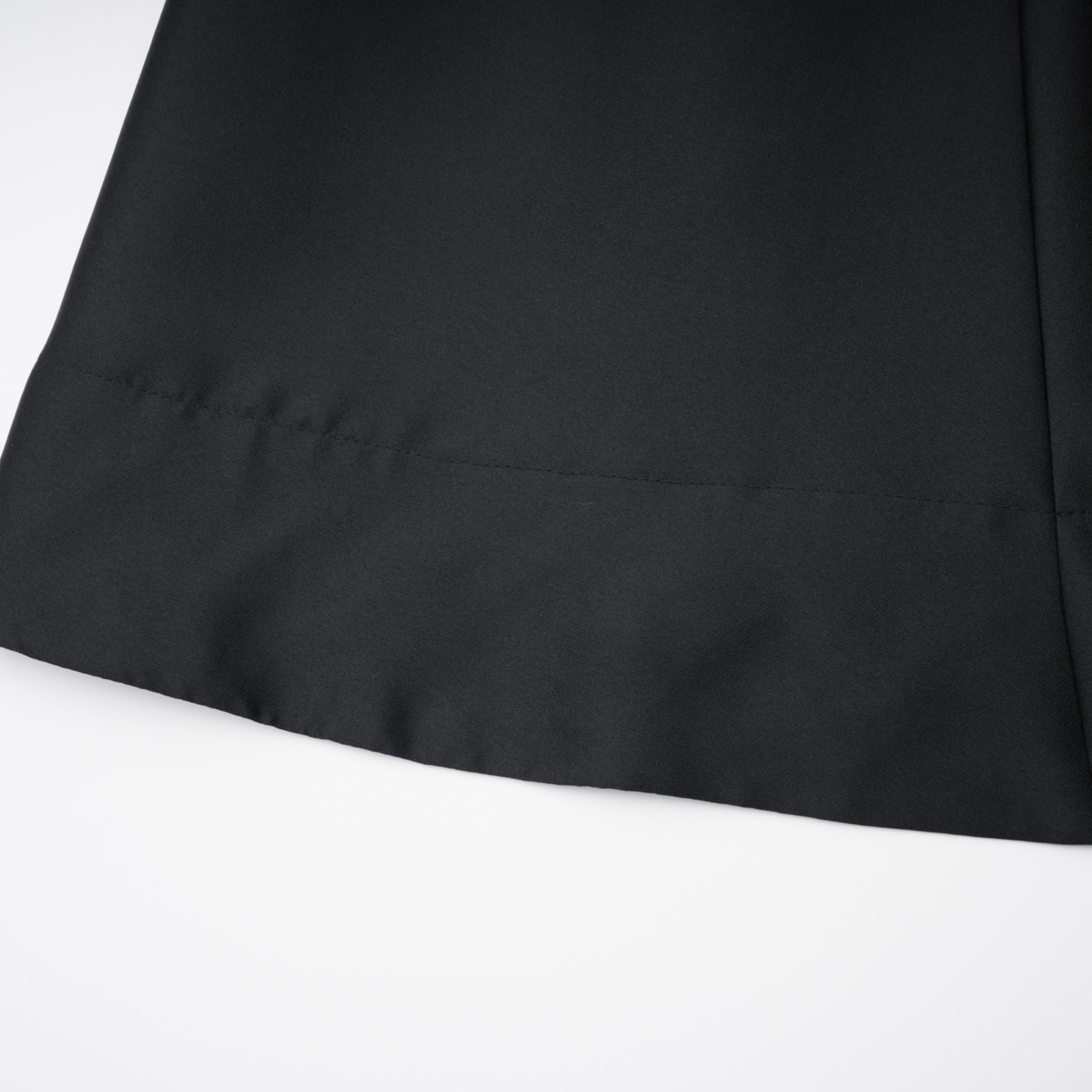 Black High Neck Tweed Midi Dress