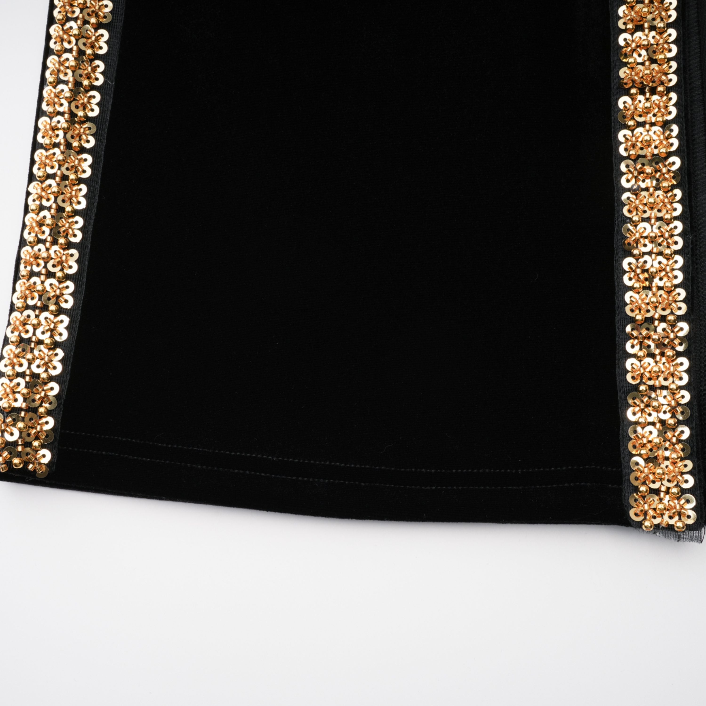Embellished Velvet Maxi Dress