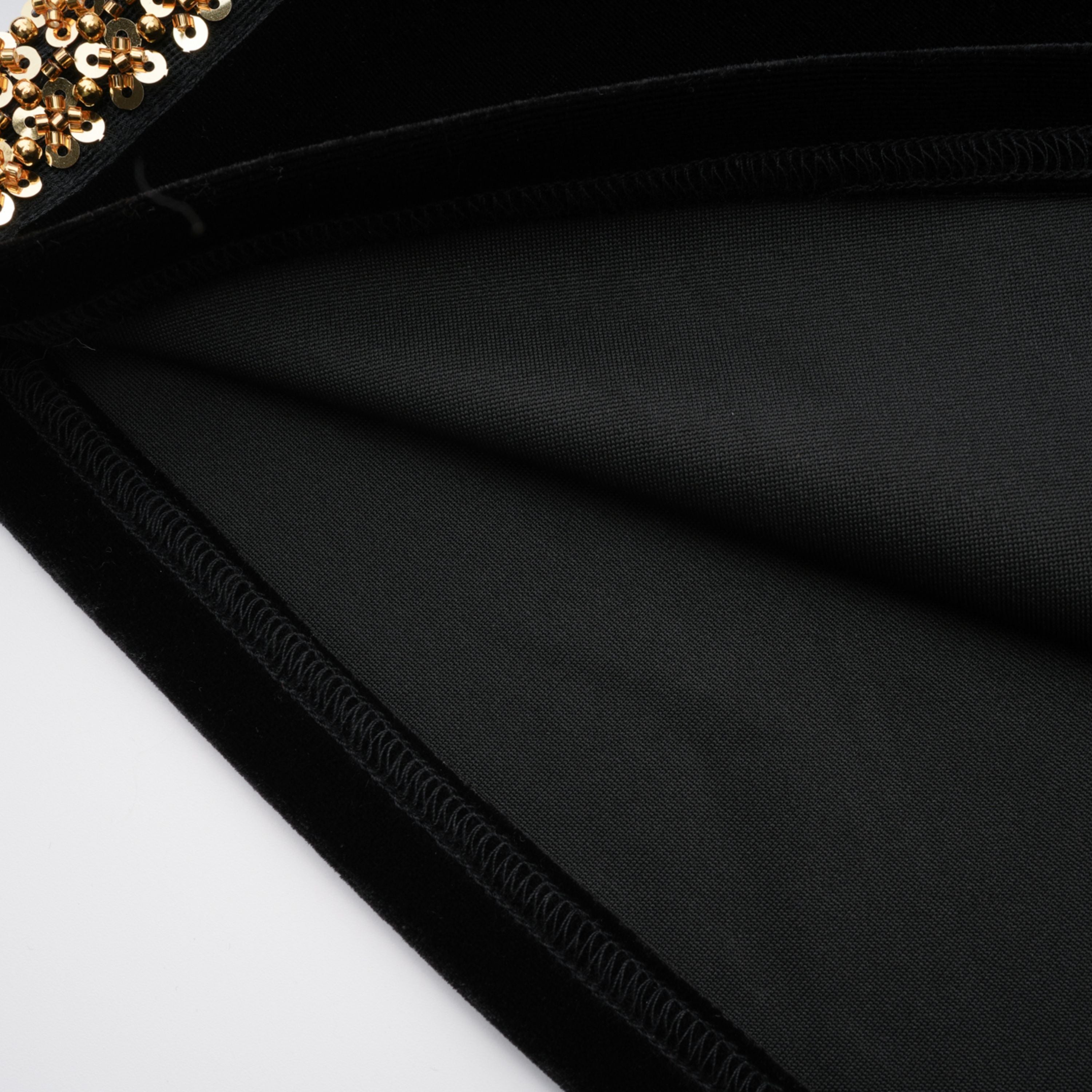 Embellished Velvet Maxi Dress