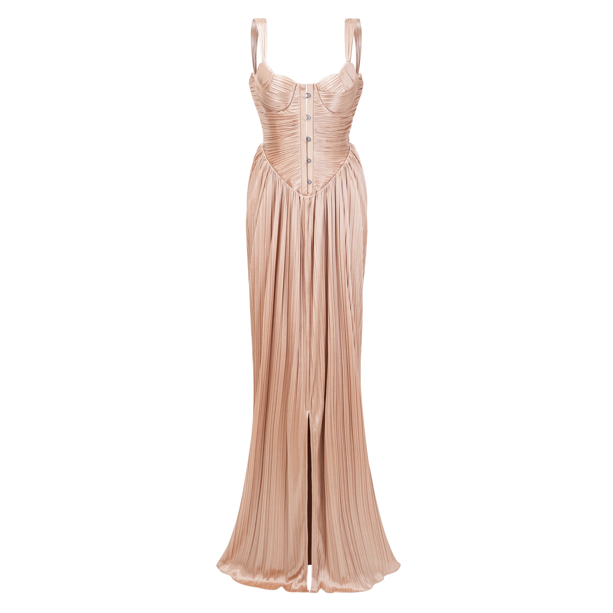 Gathered Bustier Gown