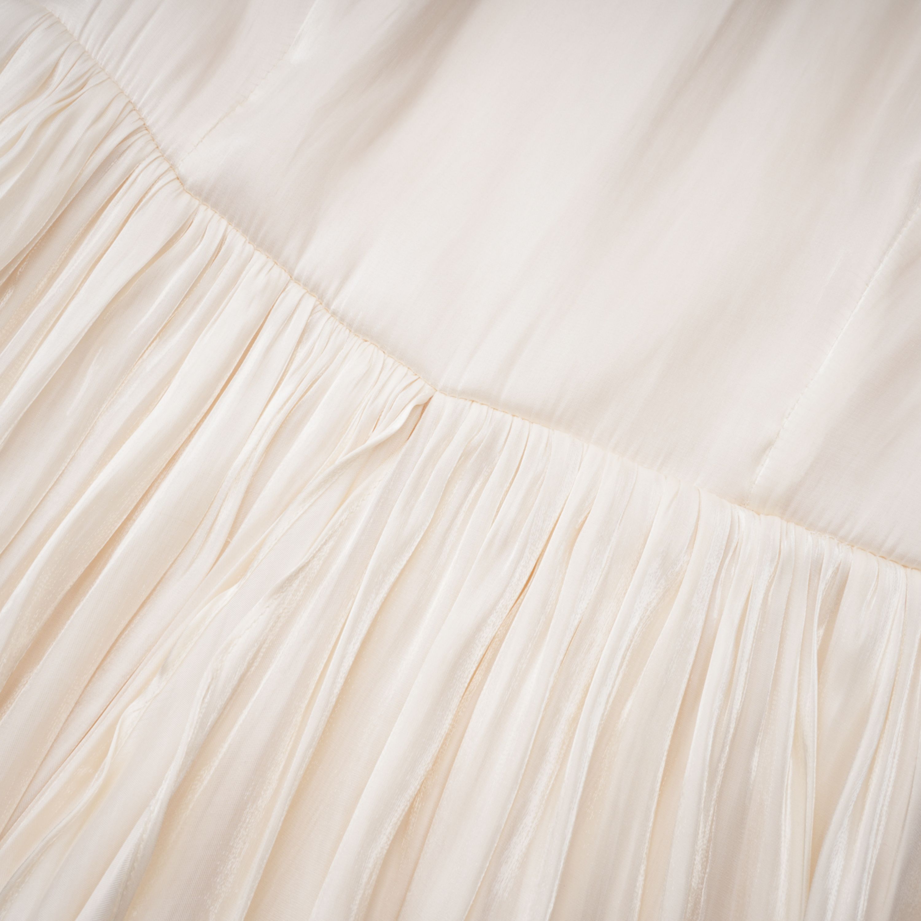 Ruched Cape Ruffled Maxi Dress
