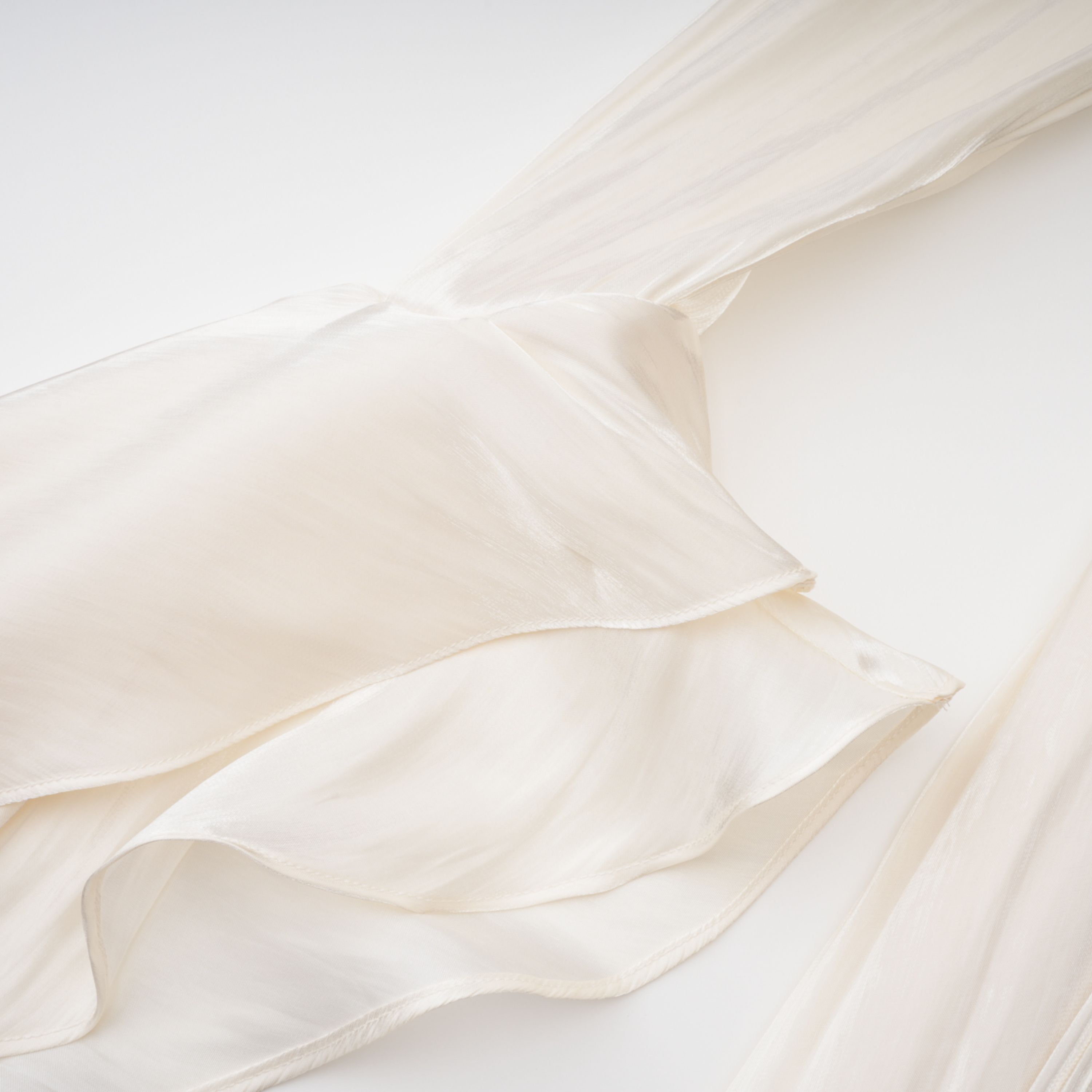 Ruched Cape Ruffled Maxi Dress