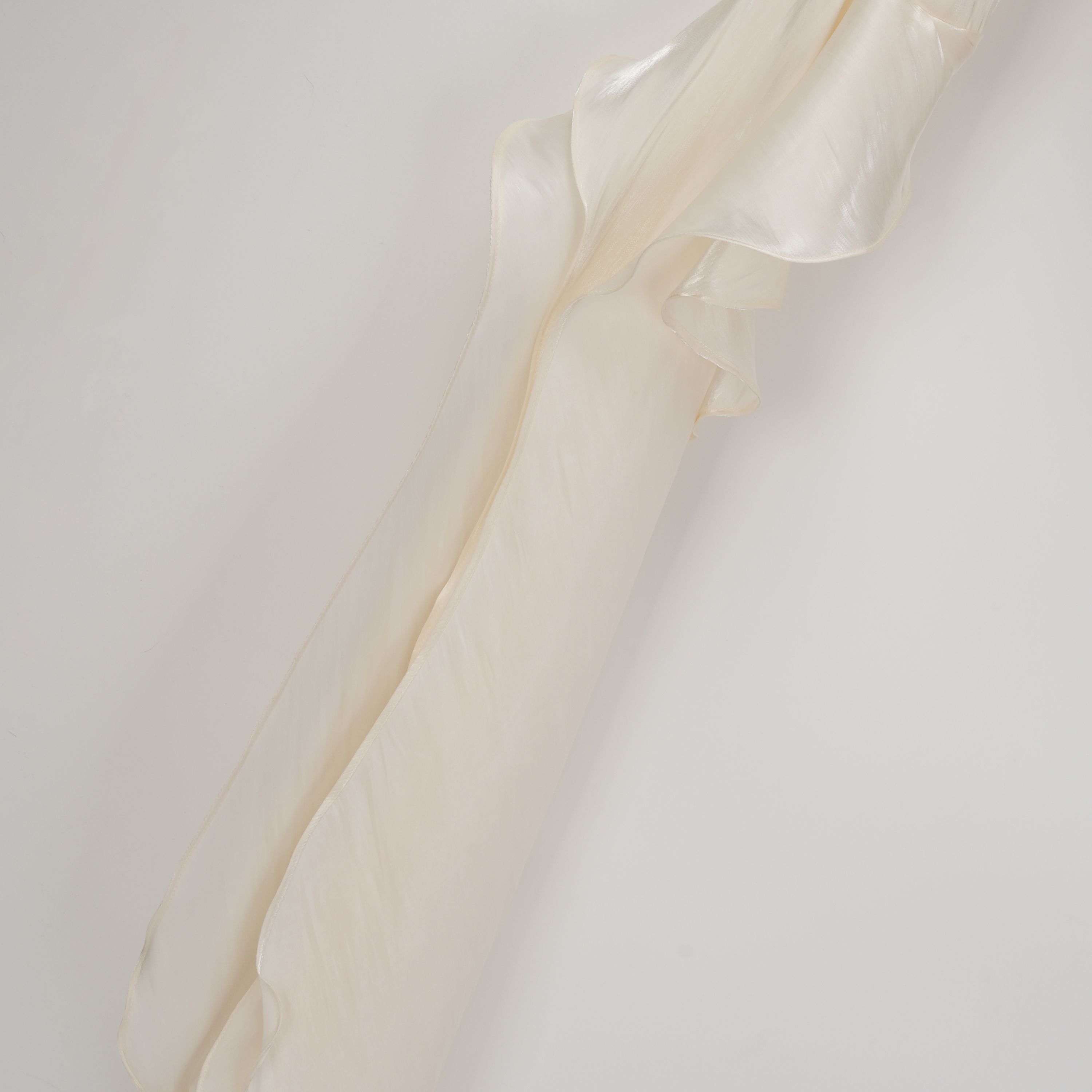 Ruched Cape Ruffled Maxi Dress