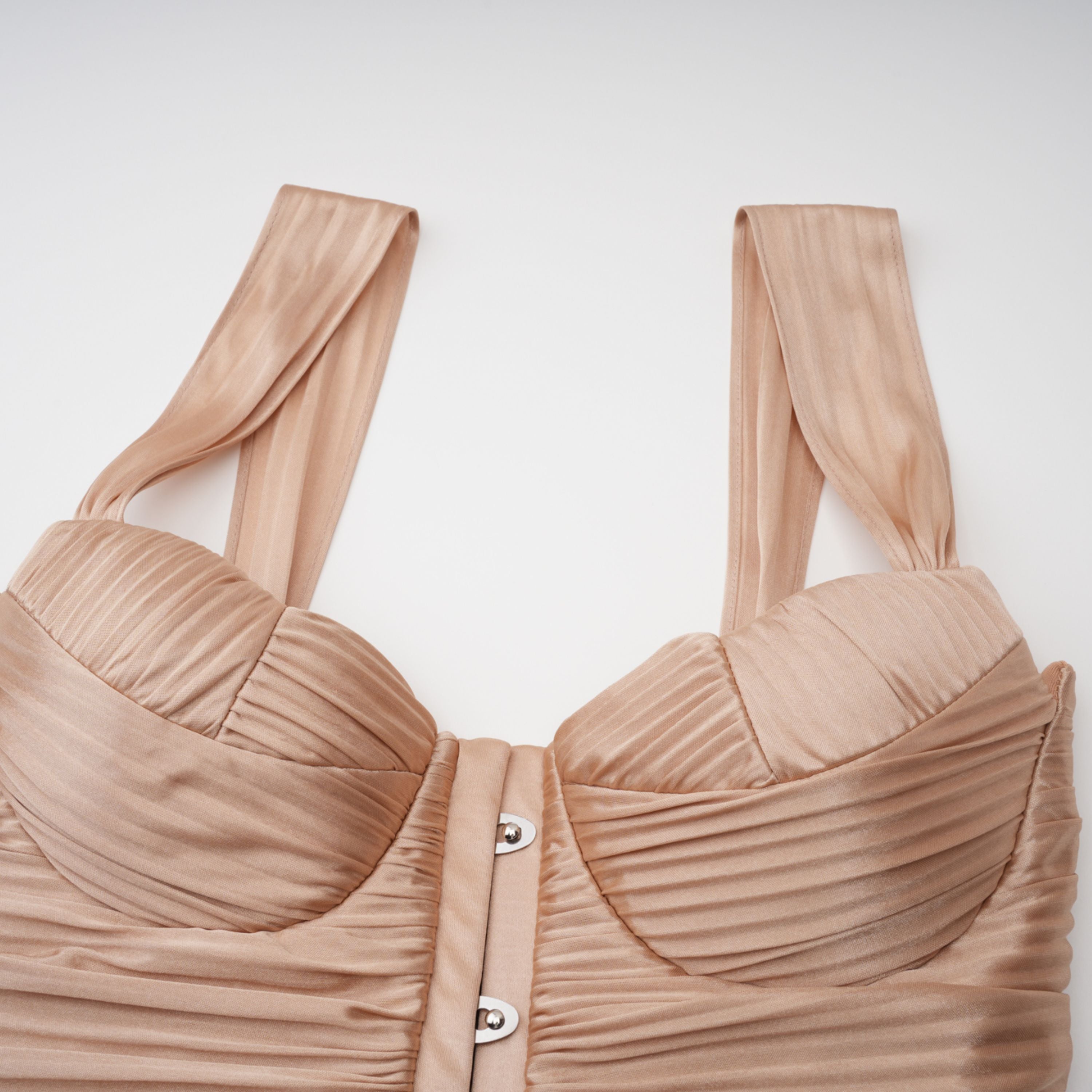 Gathered Bustier Gown