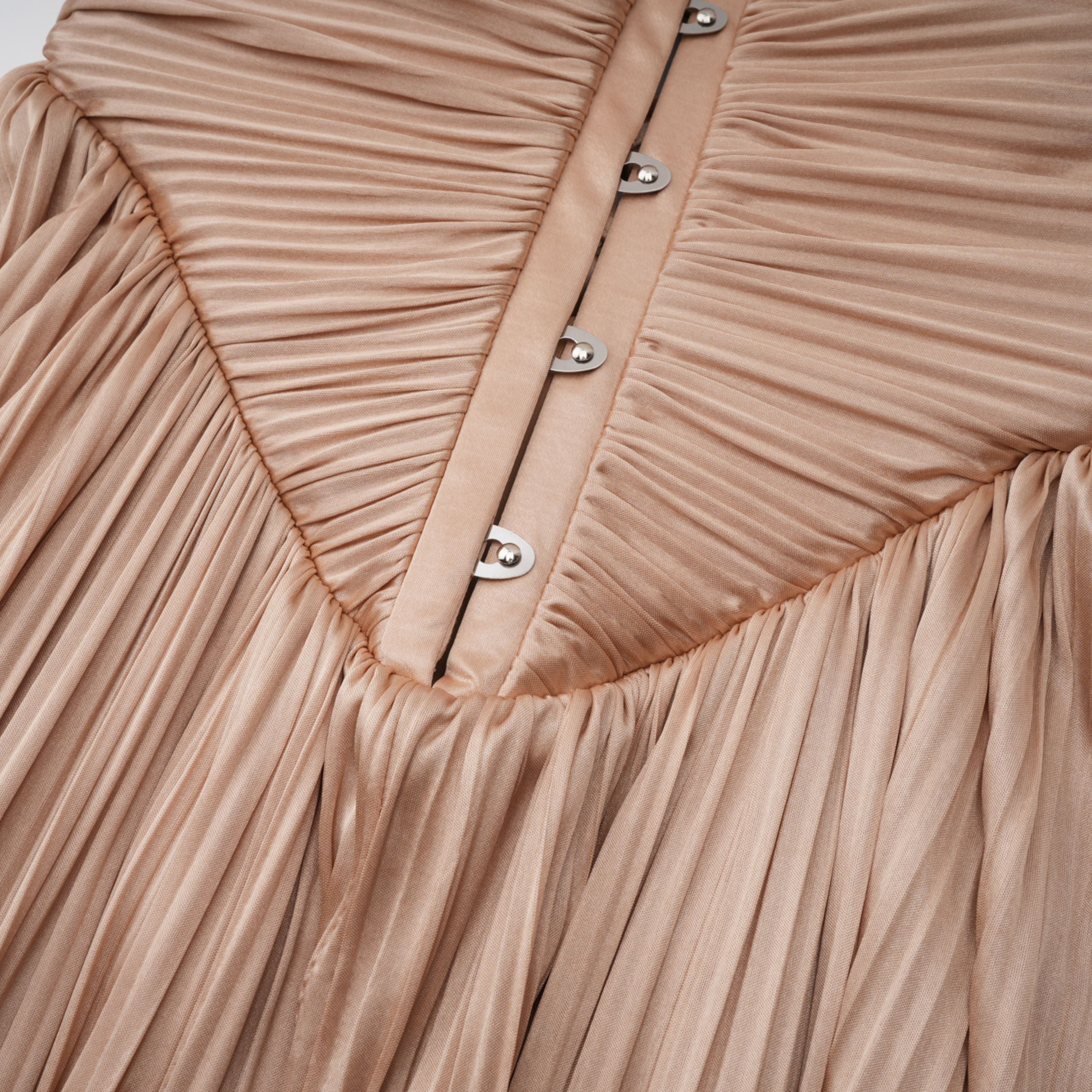 Gathered Bustier Gown