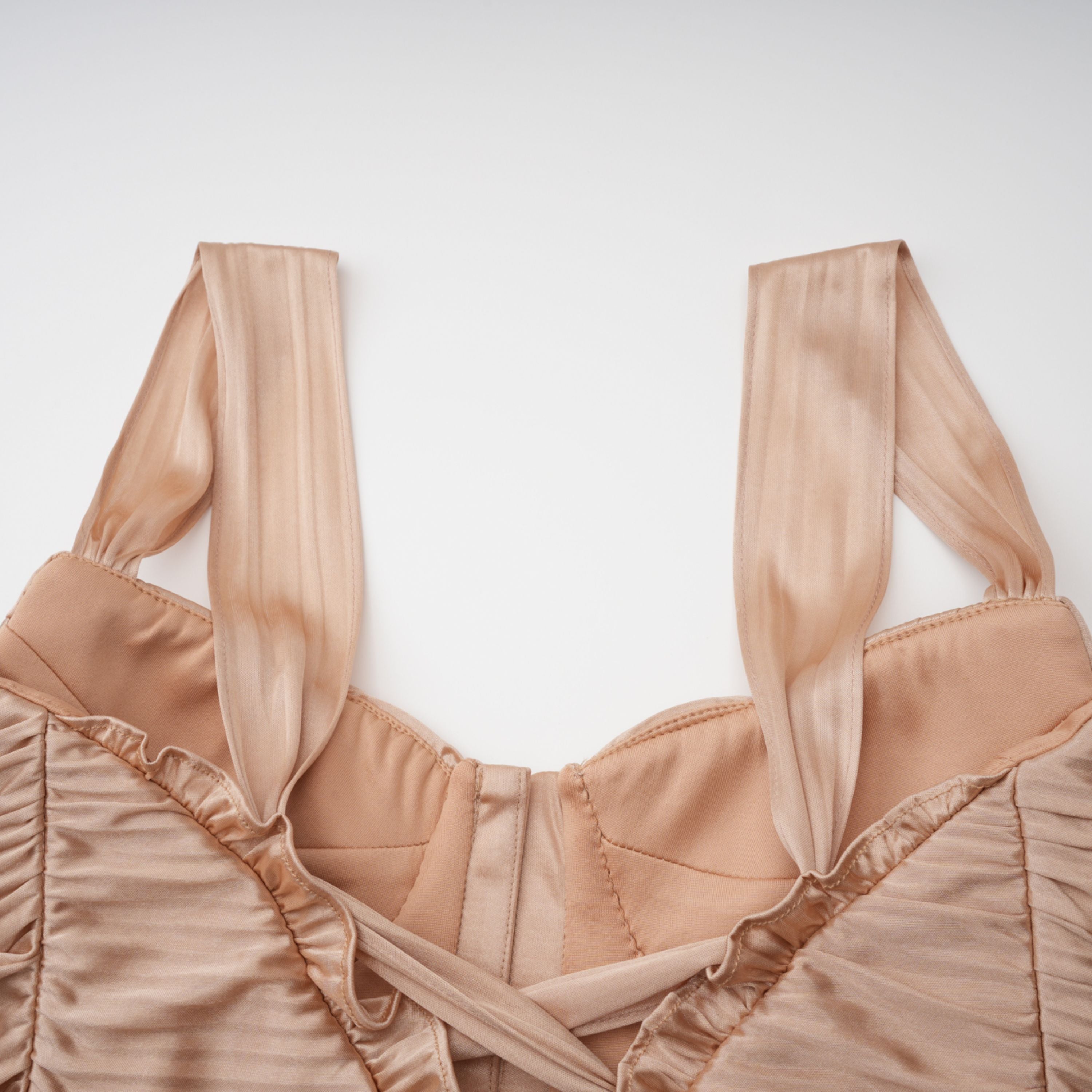 Gathered Bustier Gown