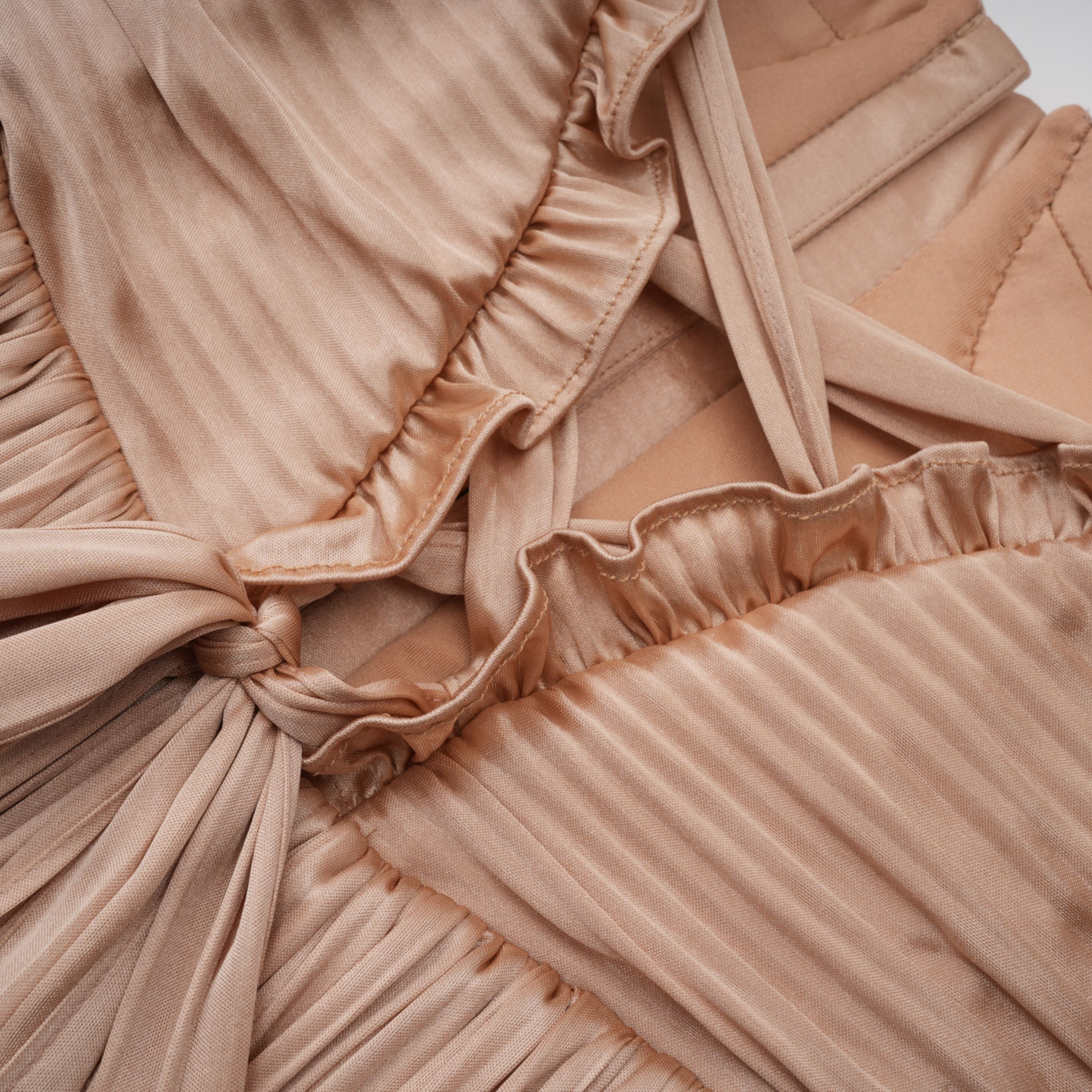 Gathered Bustier Gown
