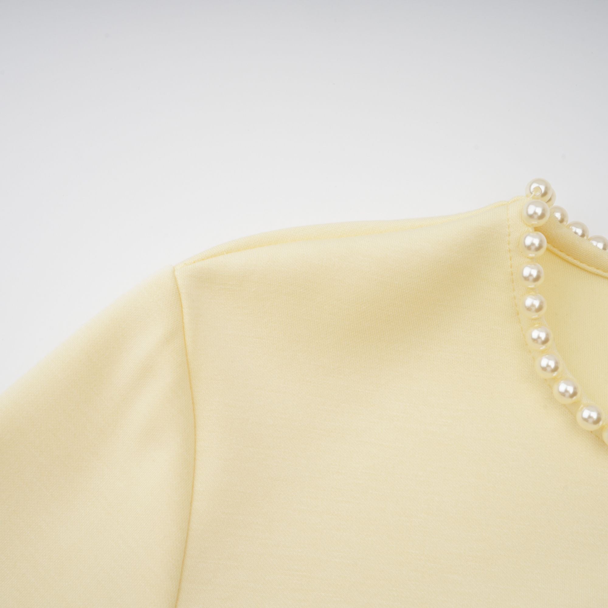 Pearl Trim Shawl Detail Maxi Dress