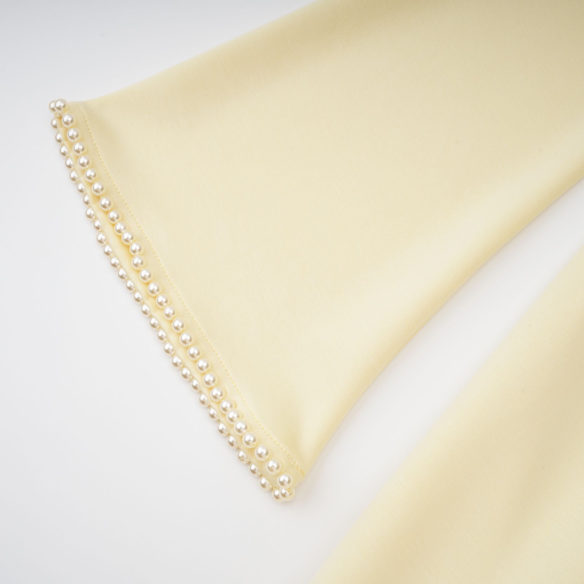 Pearl Trim Shawl Detail Maxi Dress