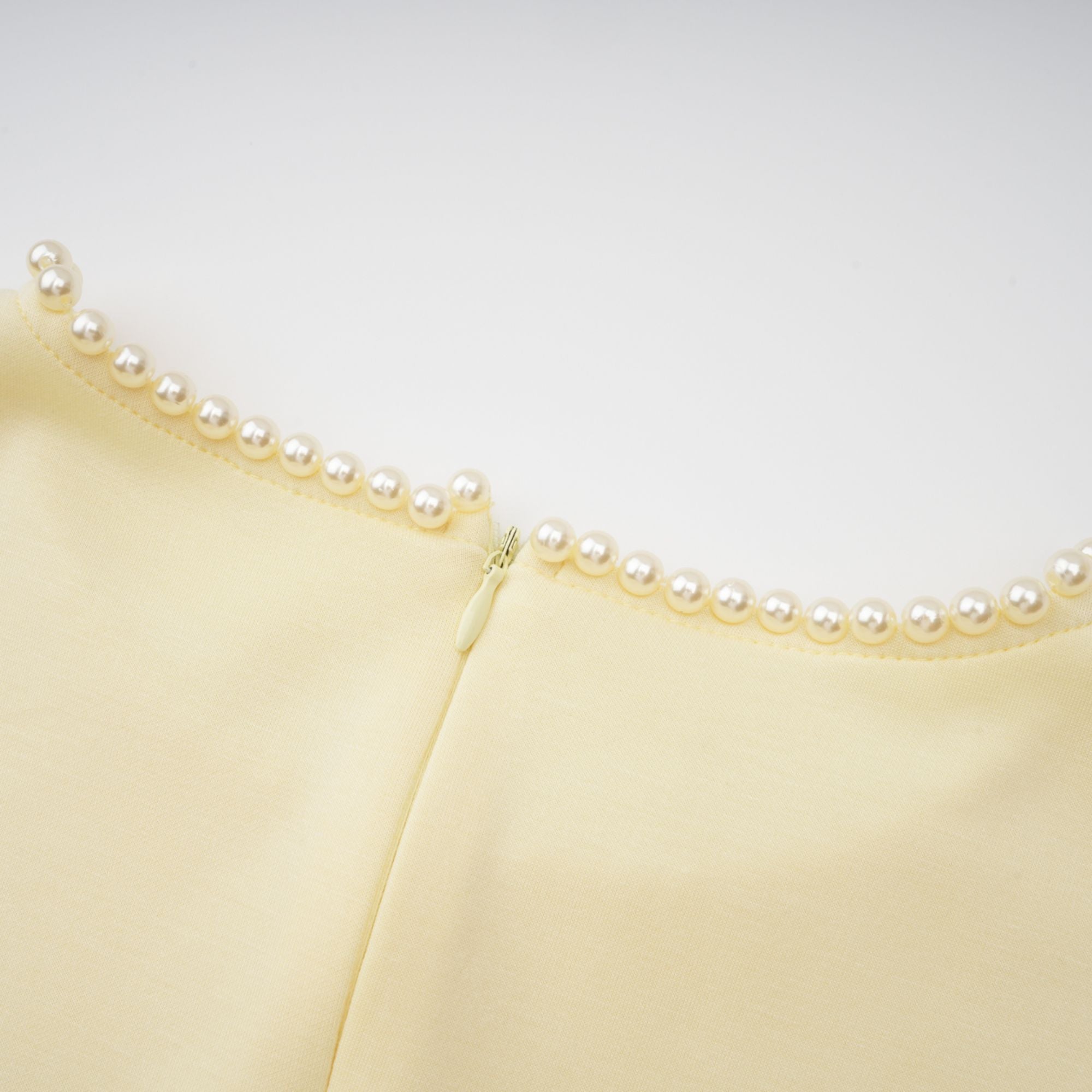 Pearl Trim Shawl Detail Maxi Dress