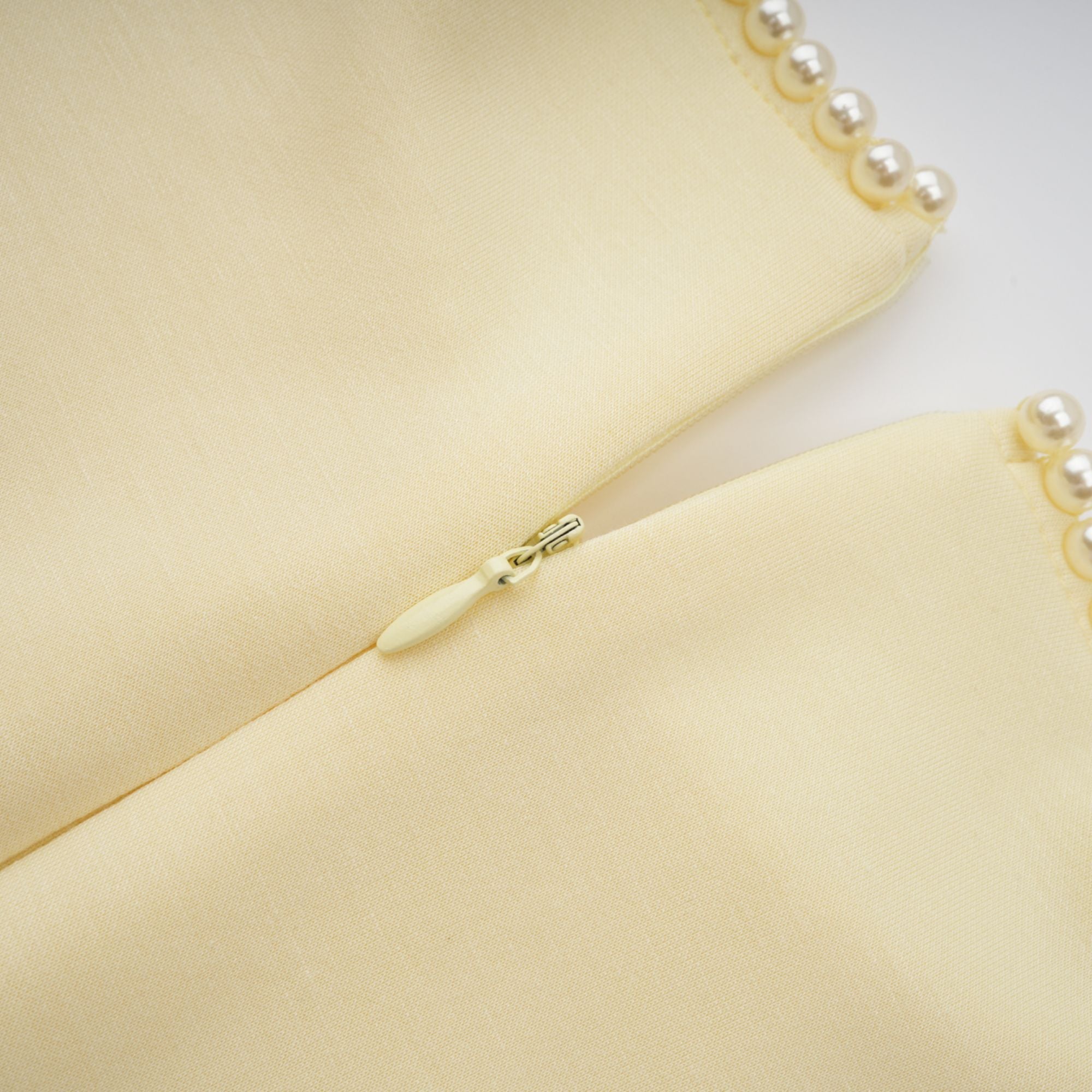 Pearl Trim Shawl Detail Maxi Dress