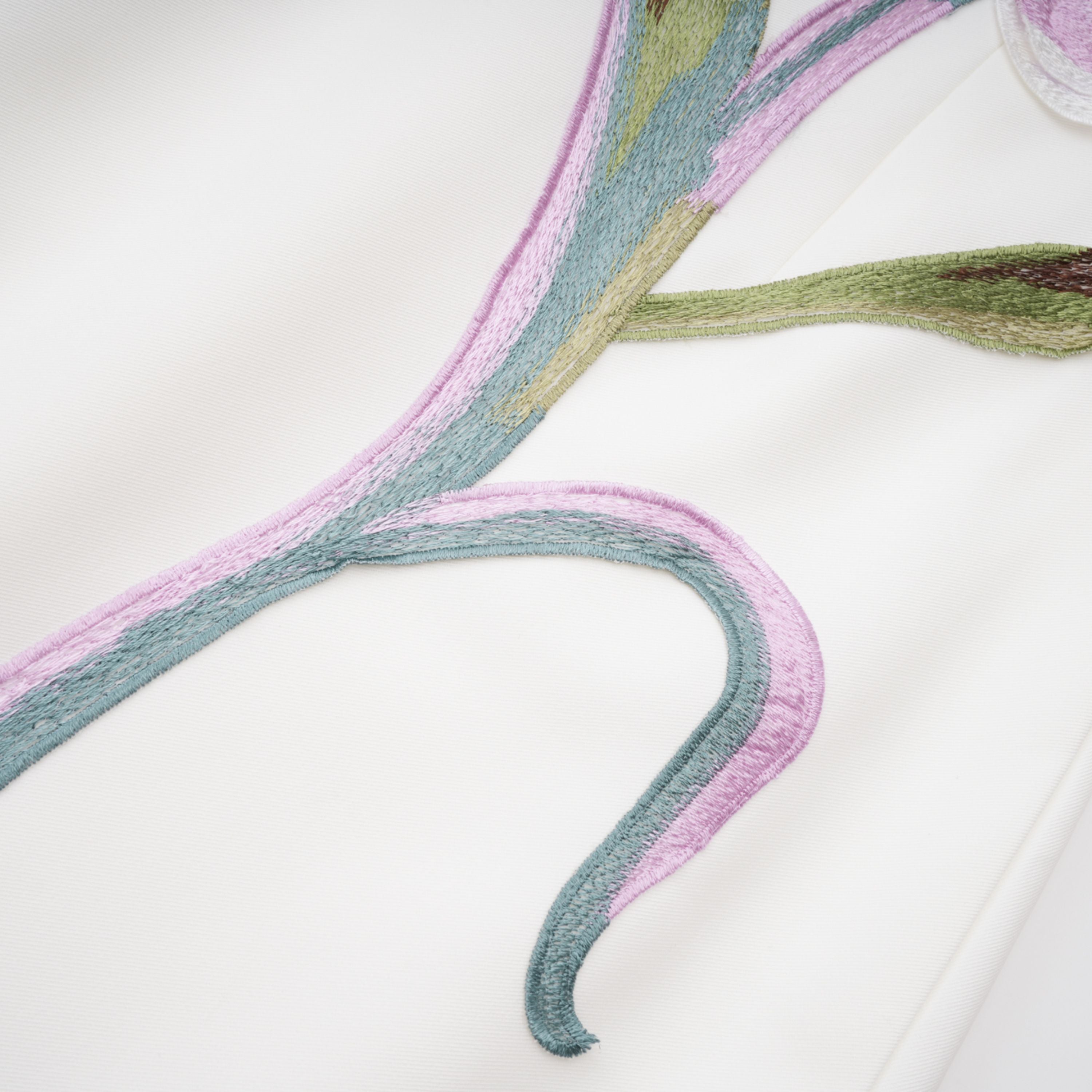 Floral-Appliqué Cocktail Dress