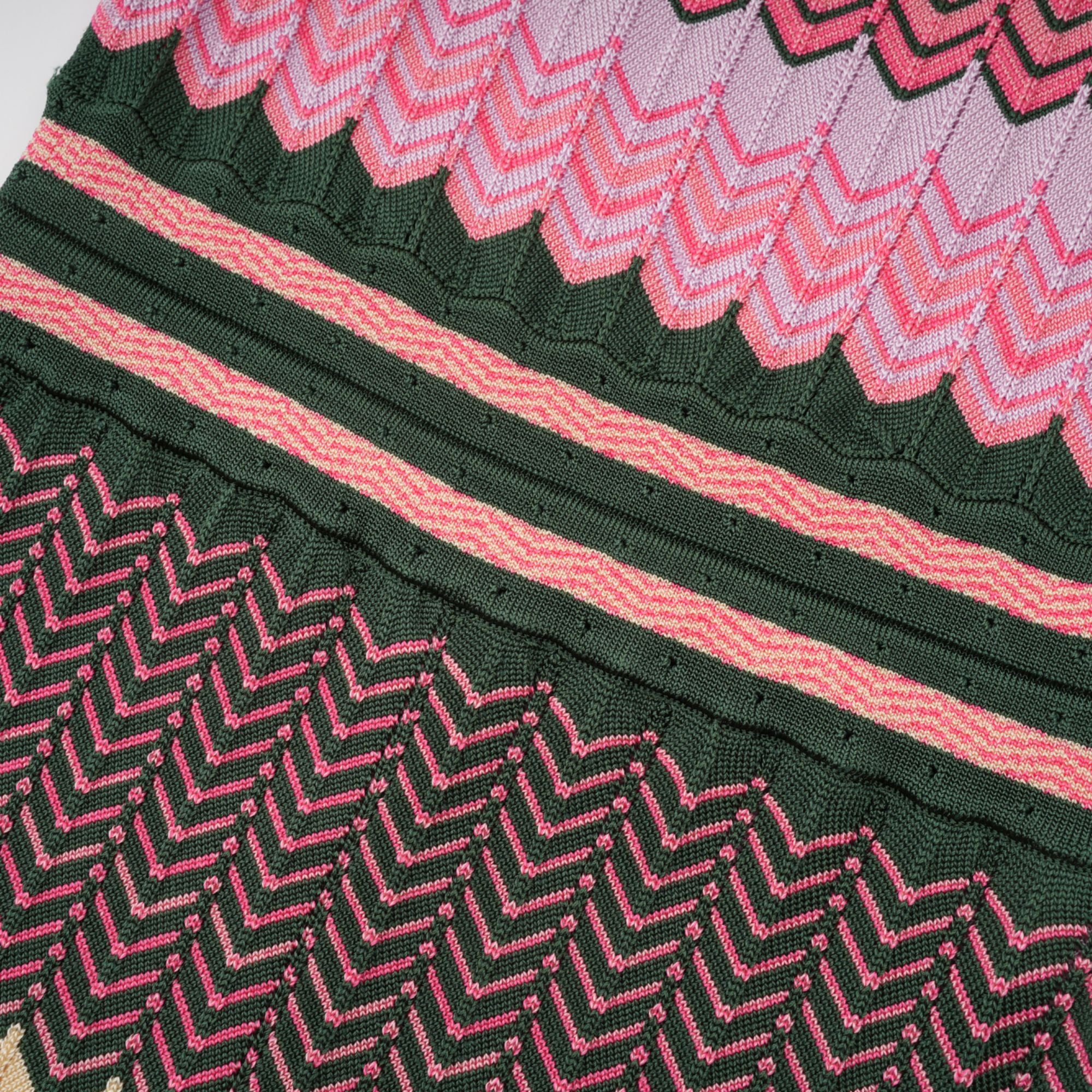 Chevron Knit Midi Dress