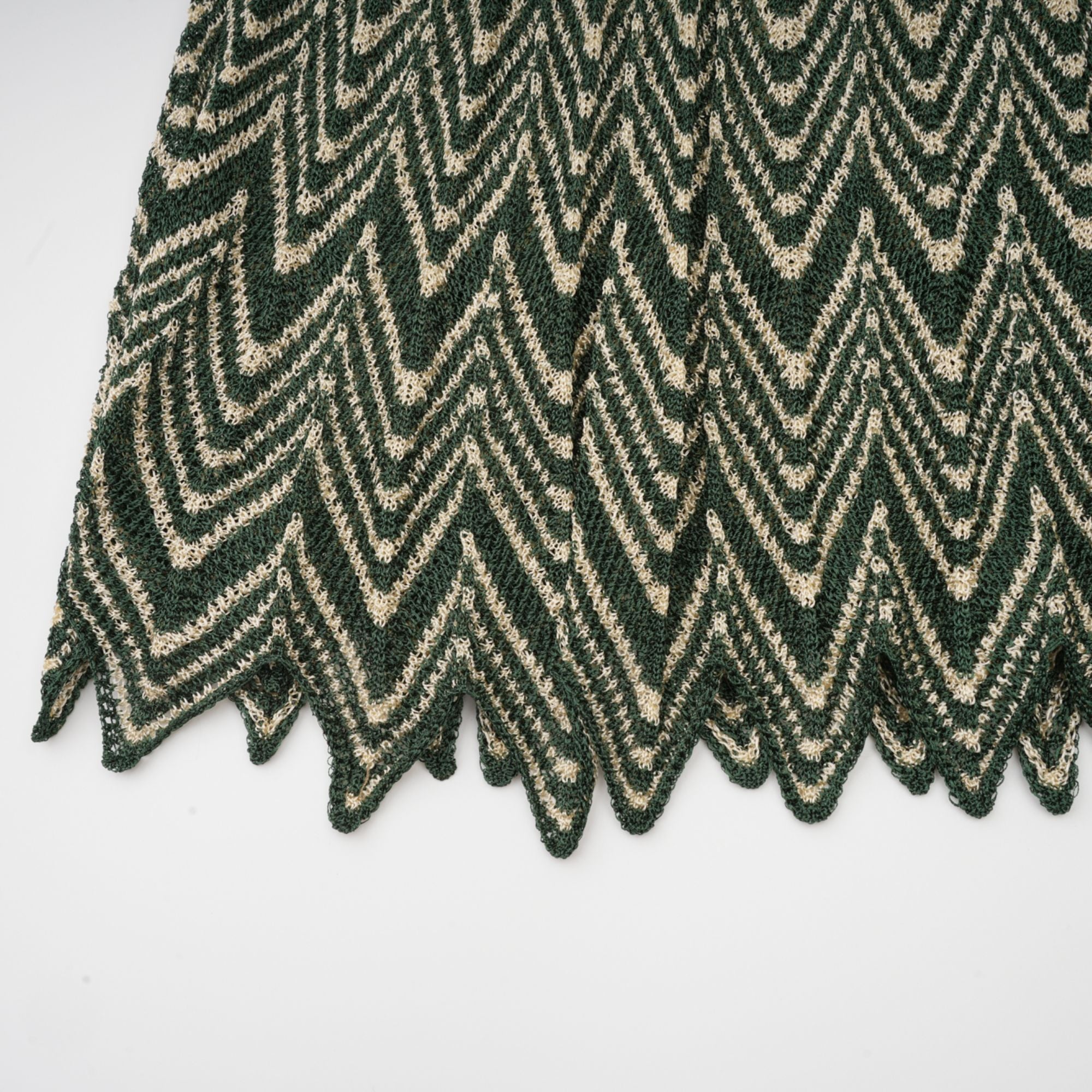 Chevron Knit Midi Dress