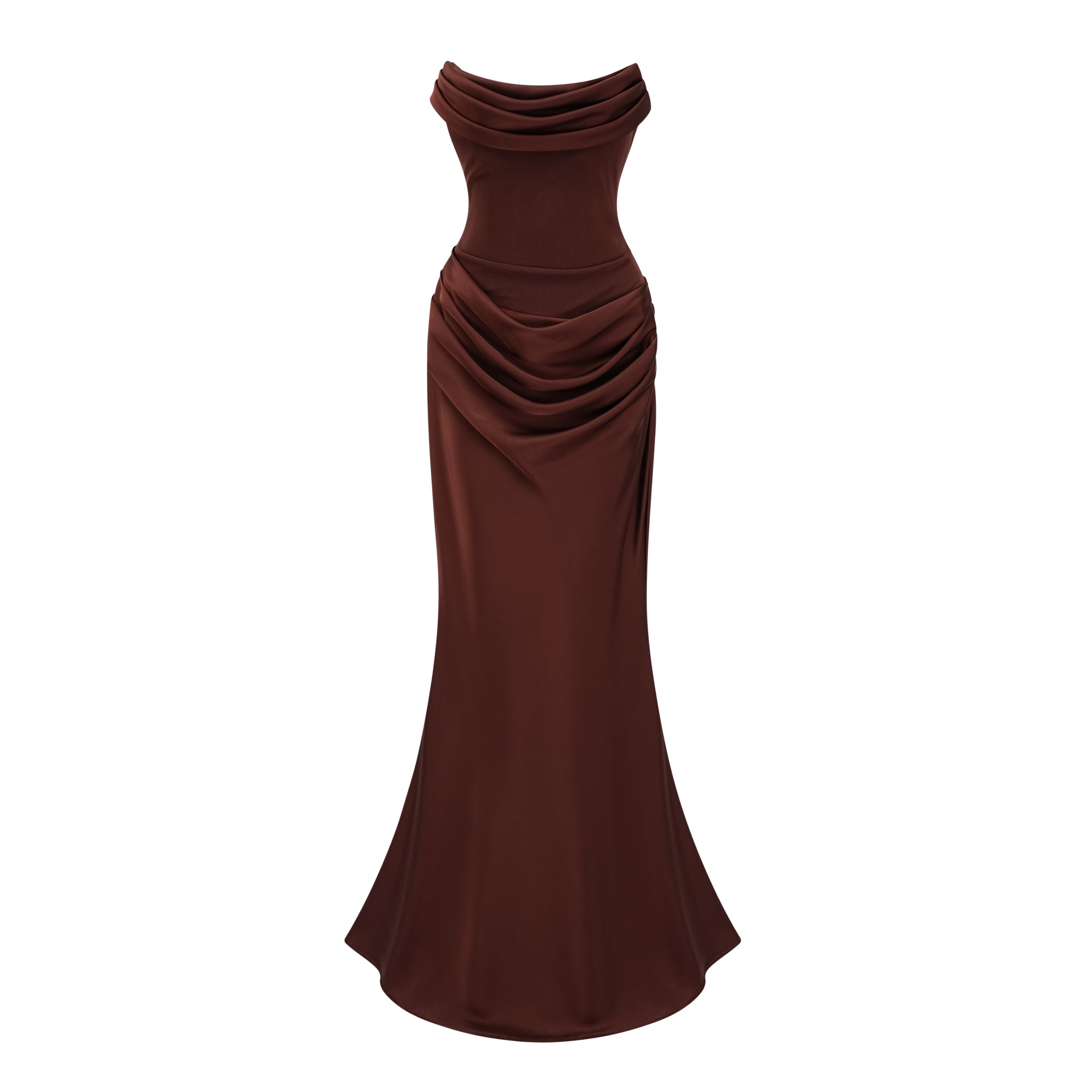 Ruched Corset Maxi Dress