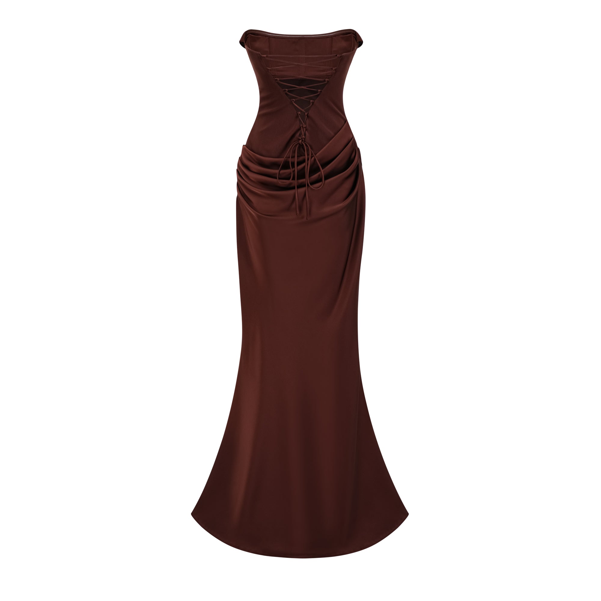 Ruched Corset Maxi Dress