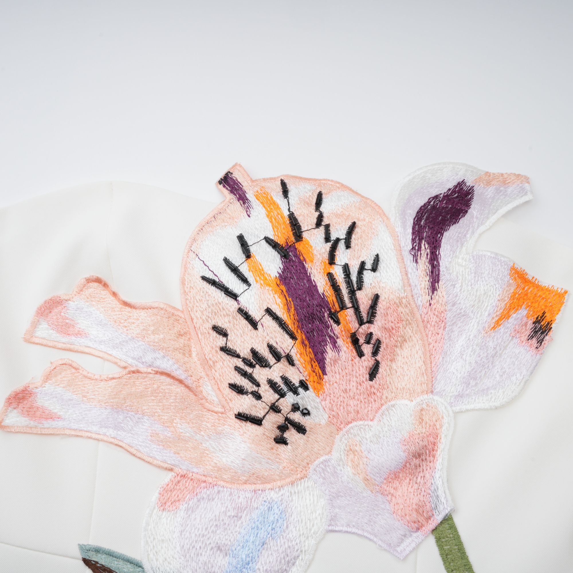Appliqué Floral Bustier Mini Dress
