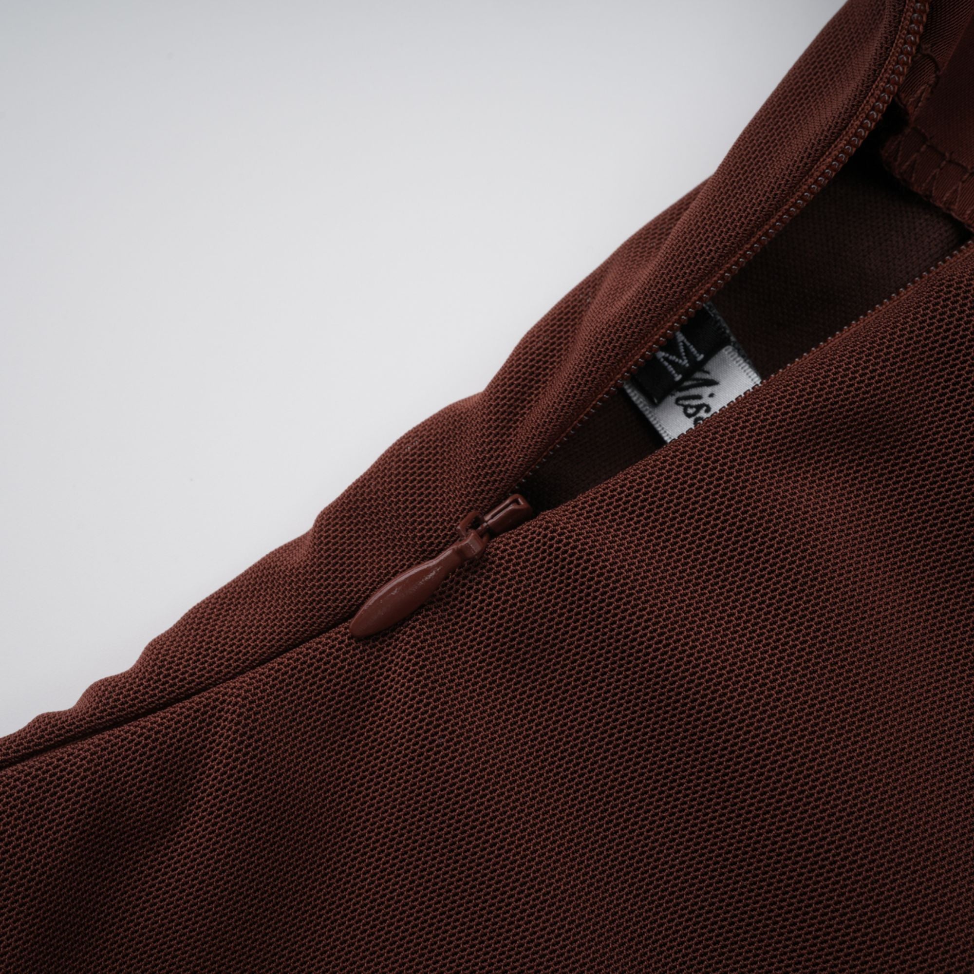 Brown Ruched Corset Maxi Dress