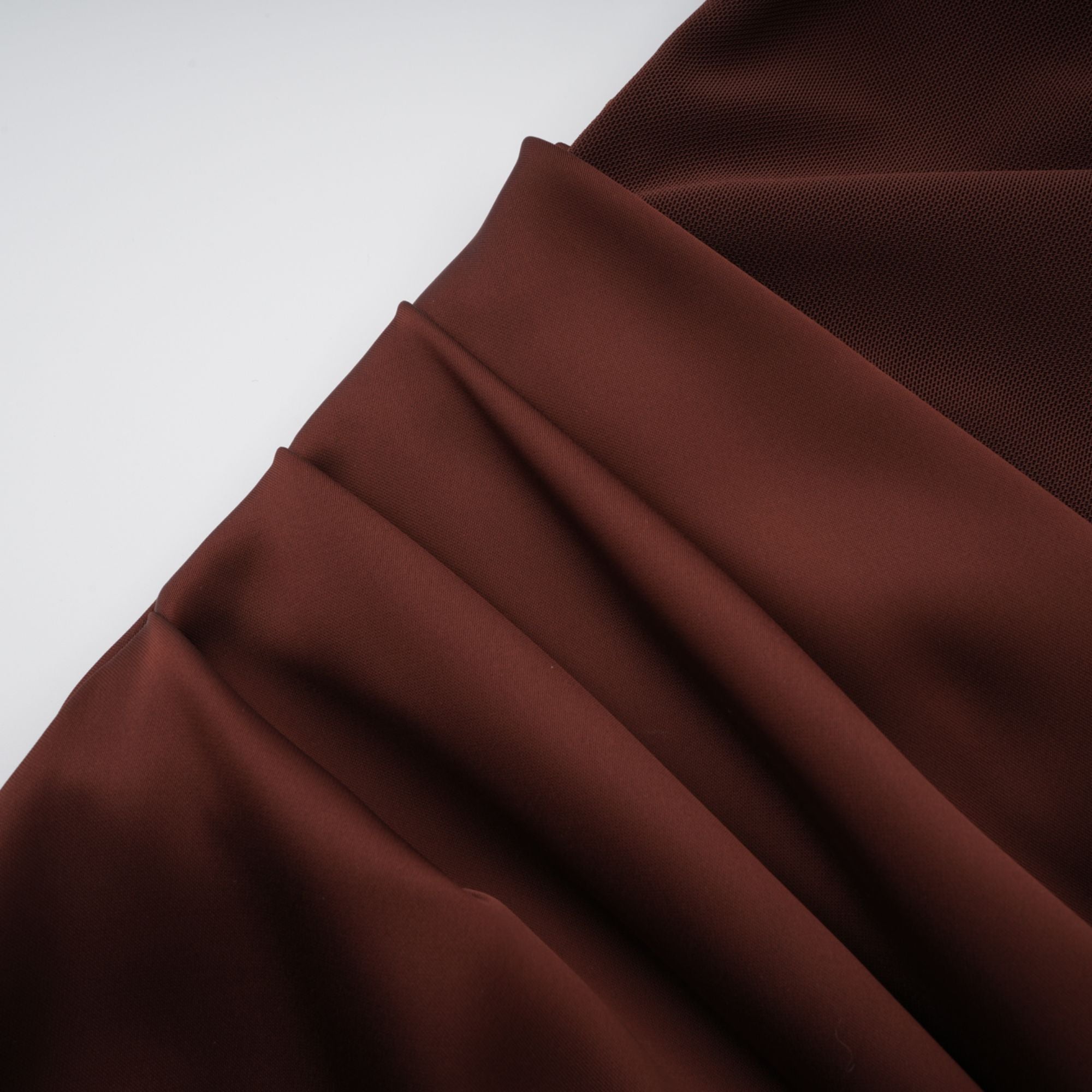 Brown Ruched Corset Maxi Dress