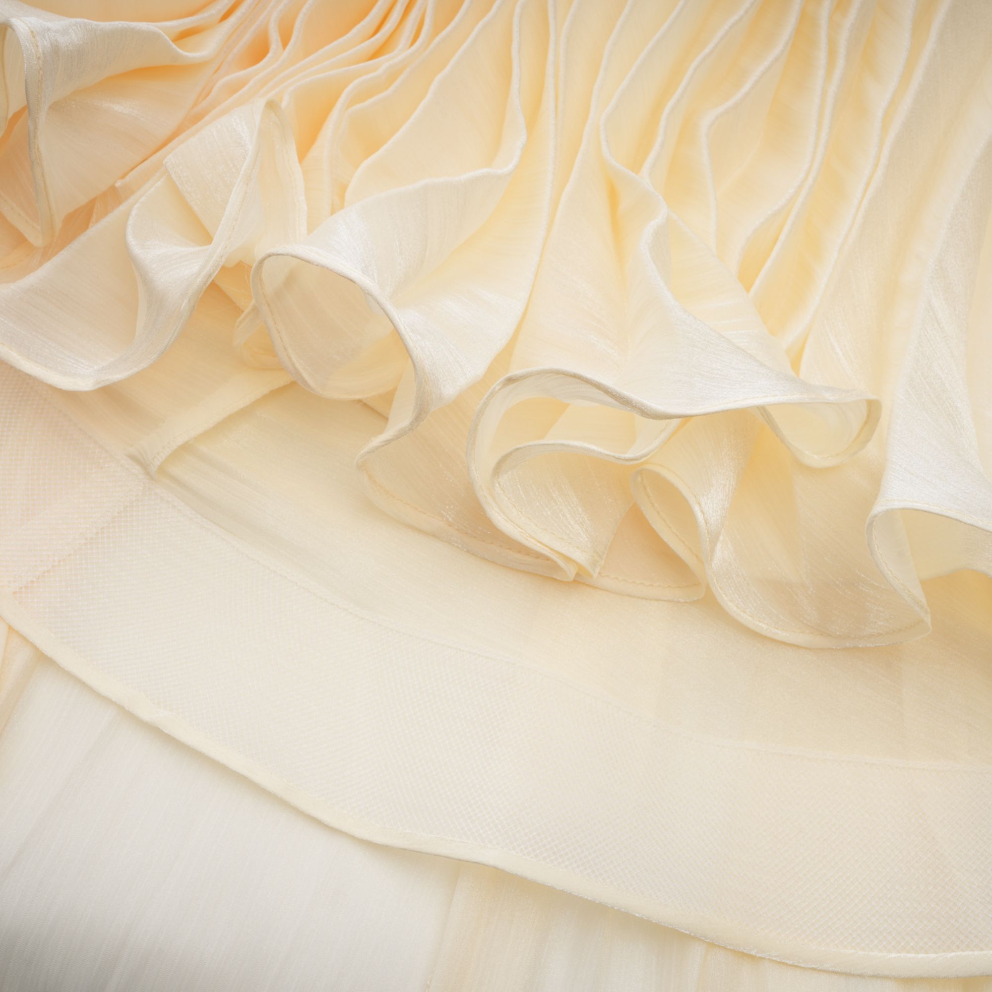 Yellow Cinched Waist Ruched Maxi Dress
