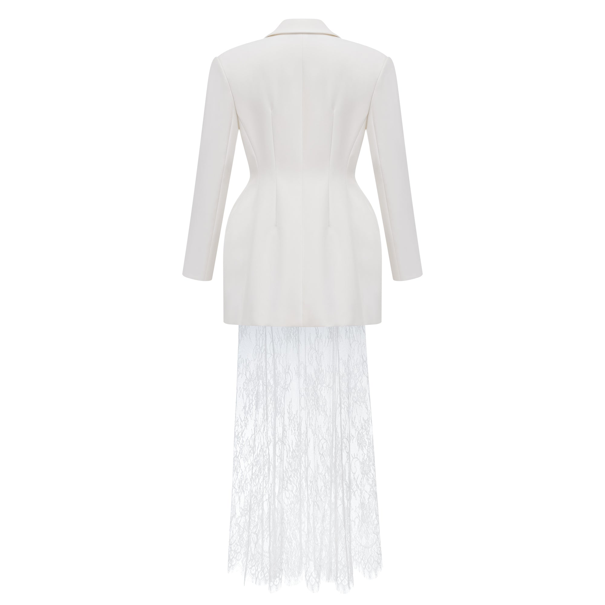 Blazer & Lace Skirt Set