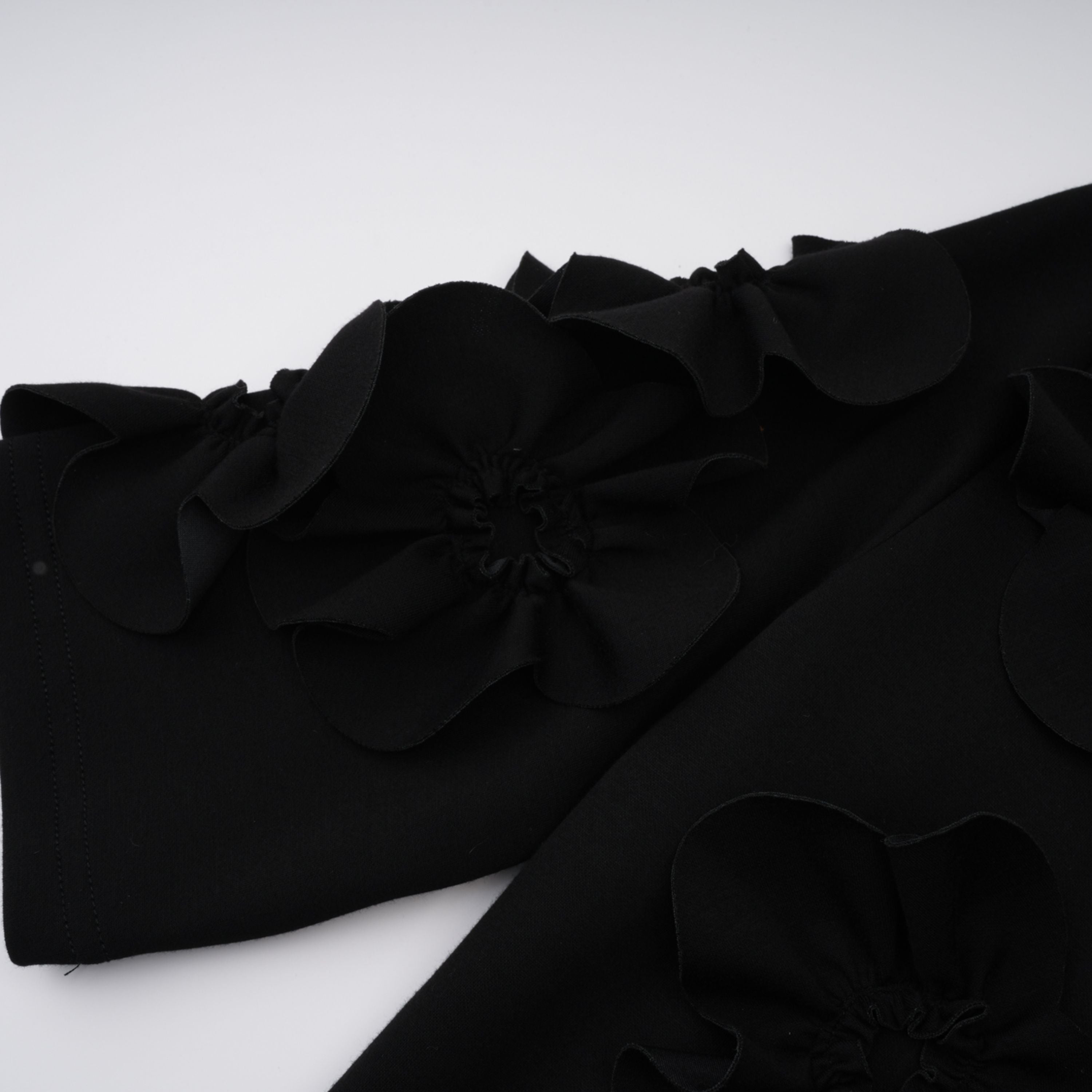 Bowknot Floral Appliqué Maxi Dress