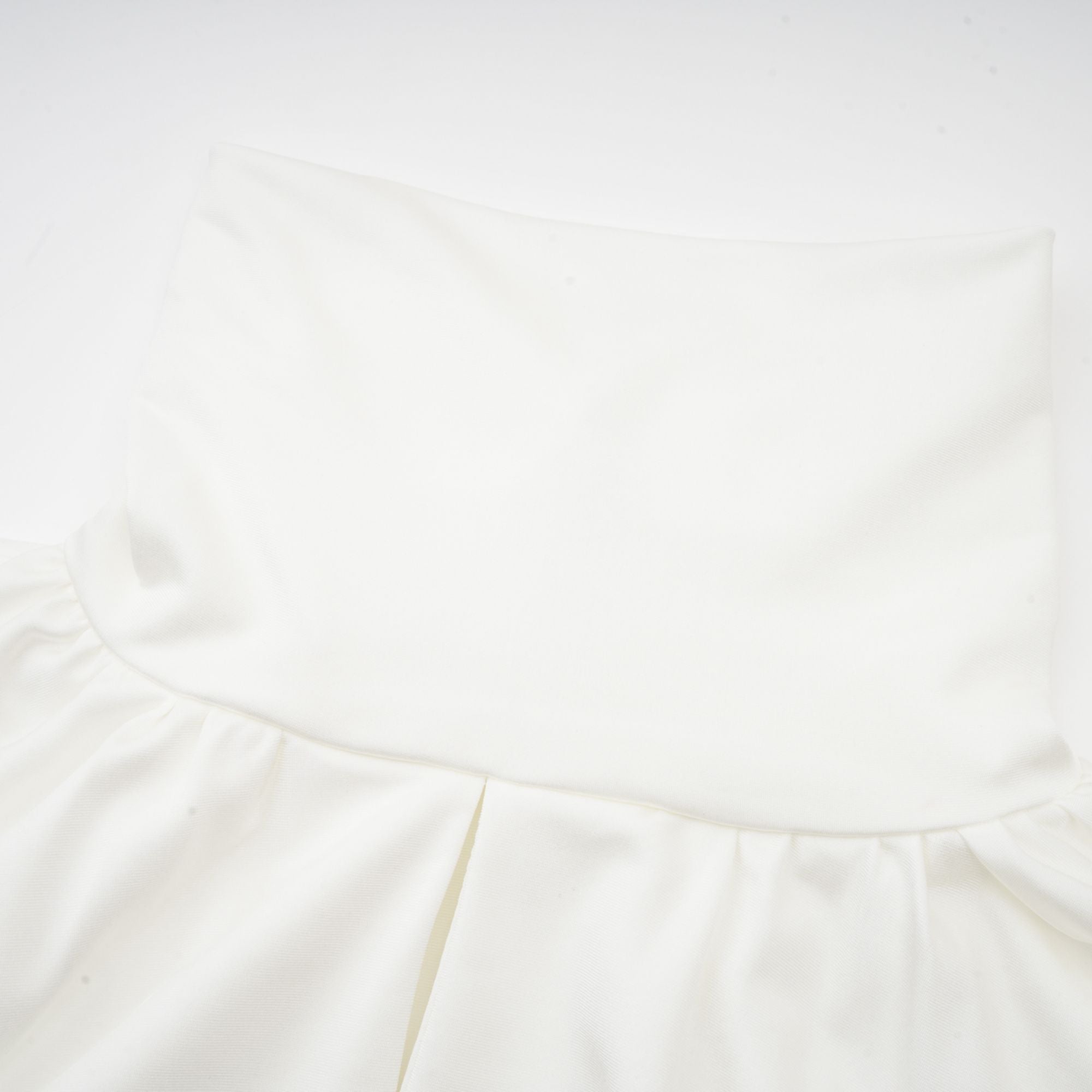 Maeva Faux-Flower Ruched Mini Dress in White