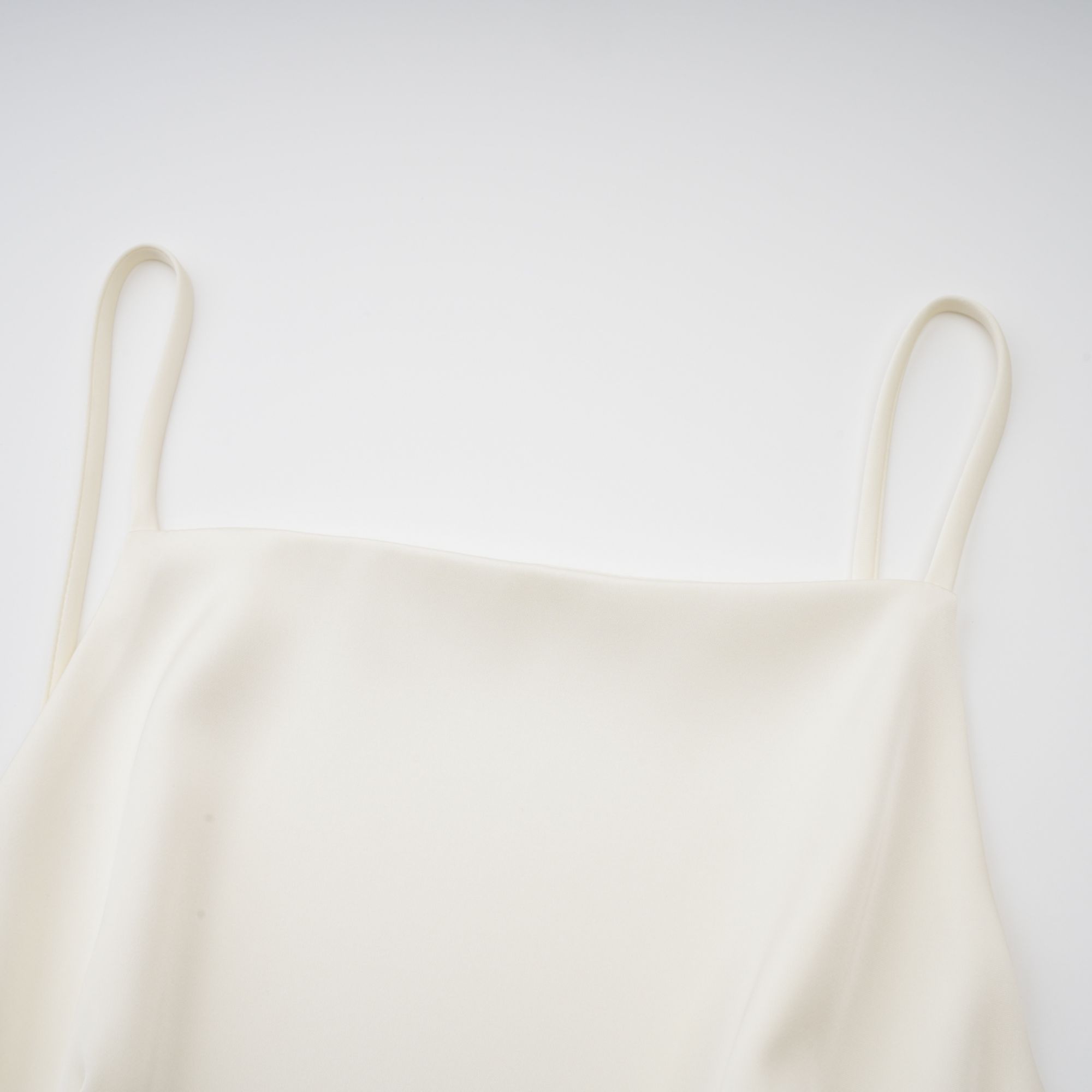 Ruffled Satin Mini Dress