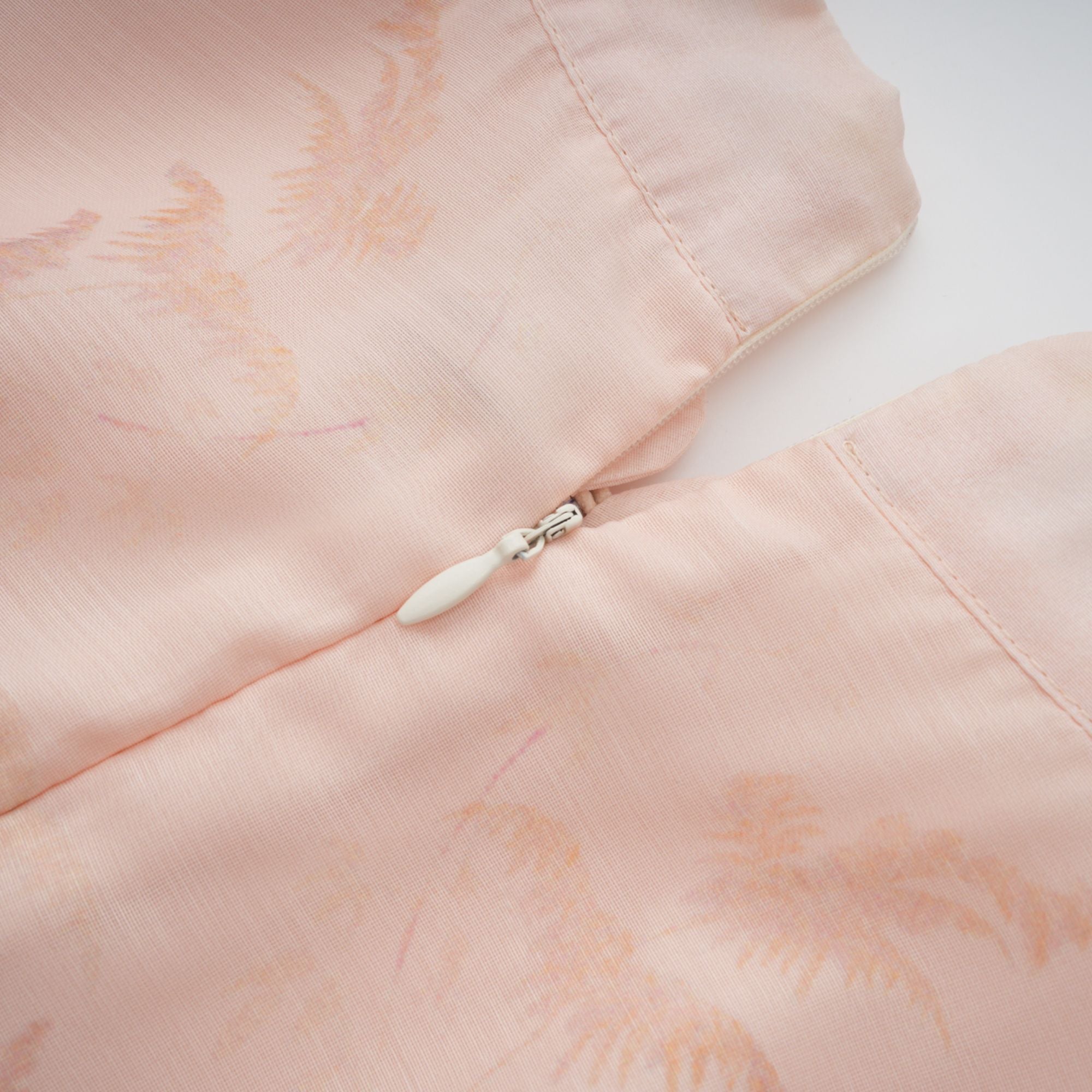 Pink Godet Floral Mini Dress