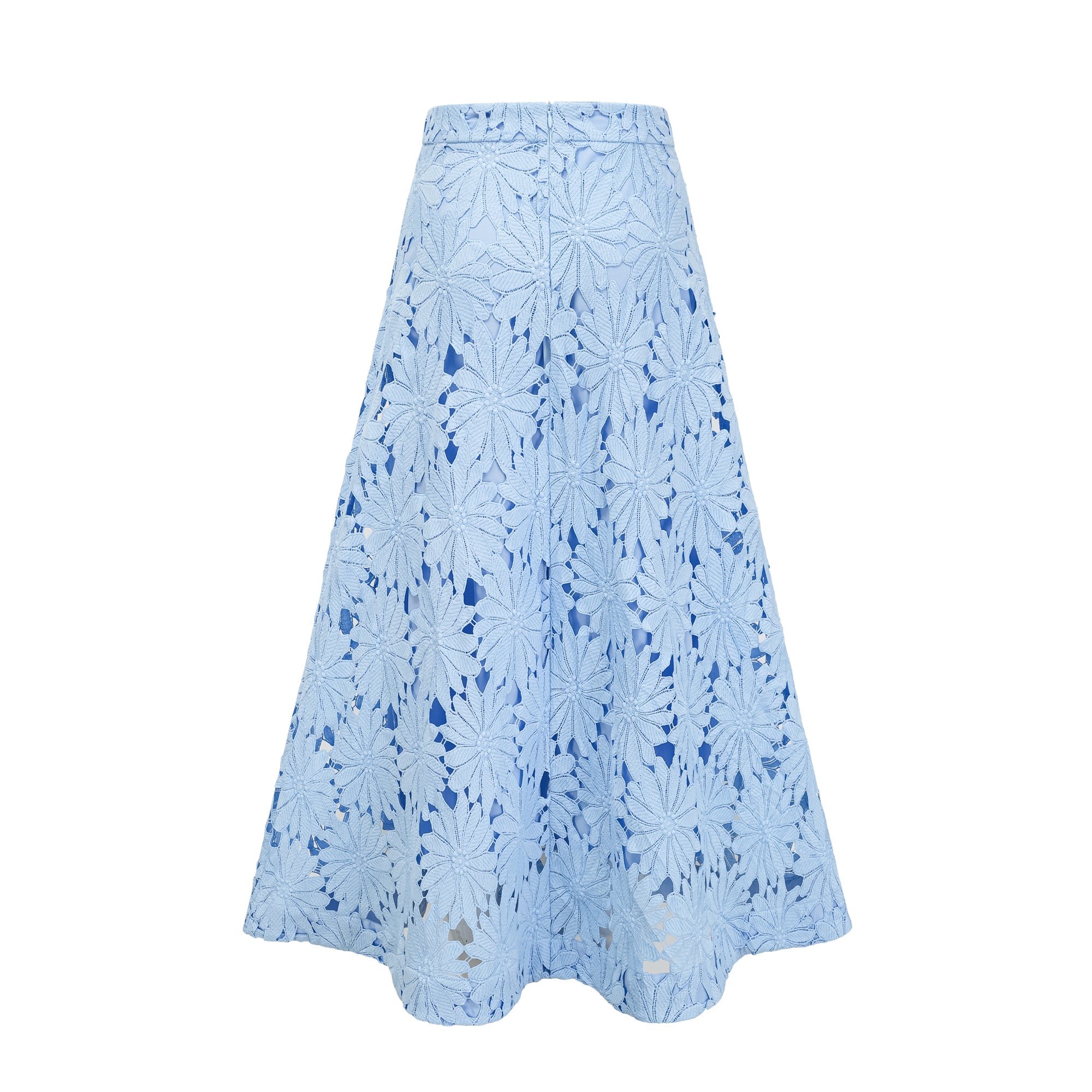 Audrey Blue Guipure Lace Top & Skirt Matching Set – Miss Rosier