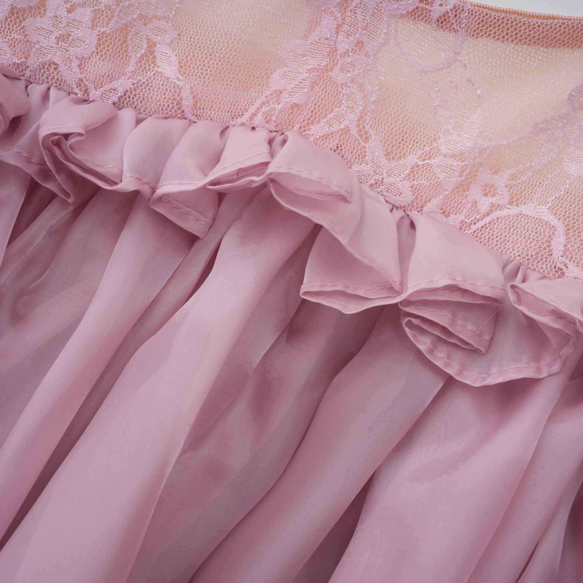 Pink Glossy Bubble Hem Mini Dress