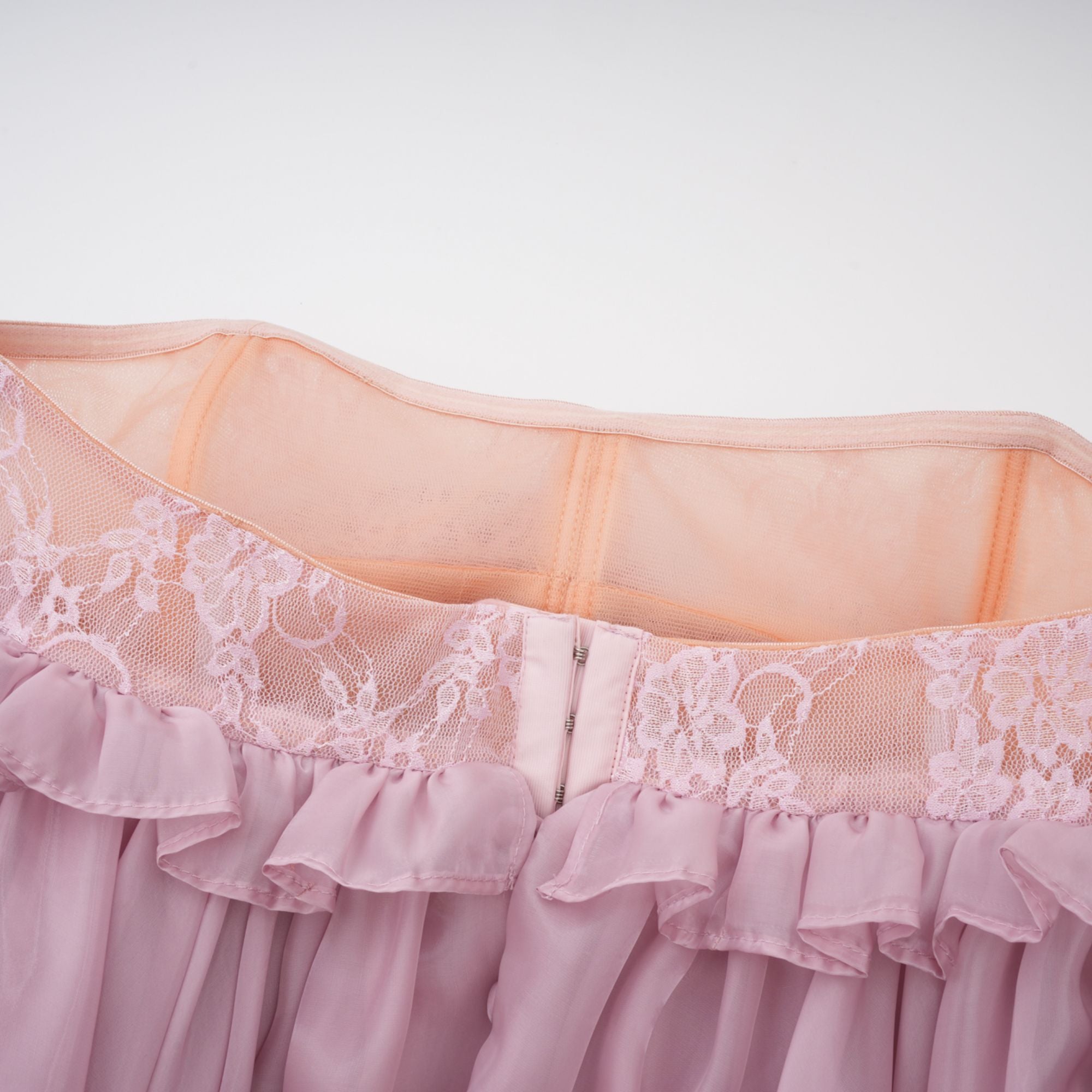 Pink Glossy Bubble Hem Mini Dress