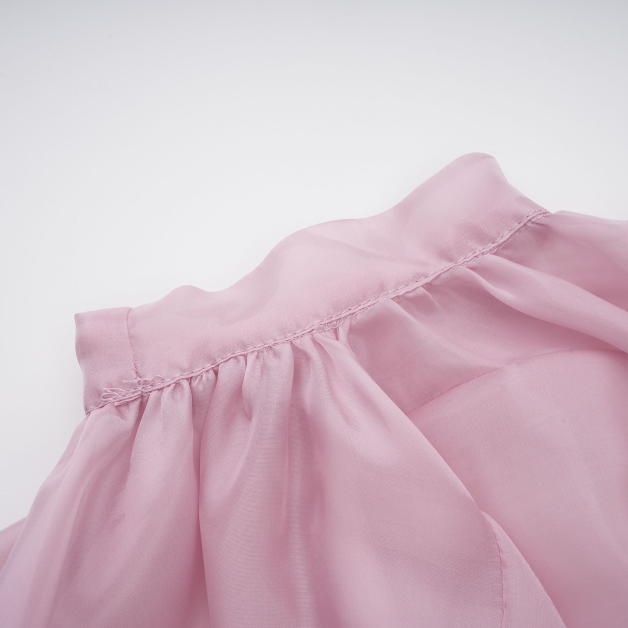 Pink Glossy Bubble Hem Mini Dress