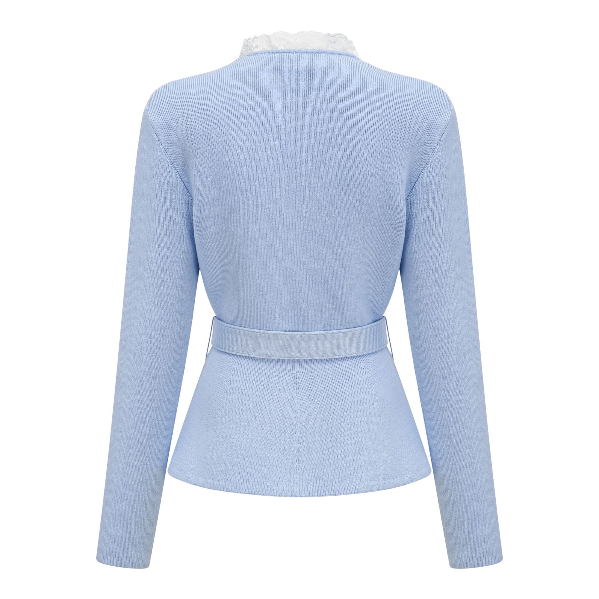 Blue Crystal Trim Cardigan