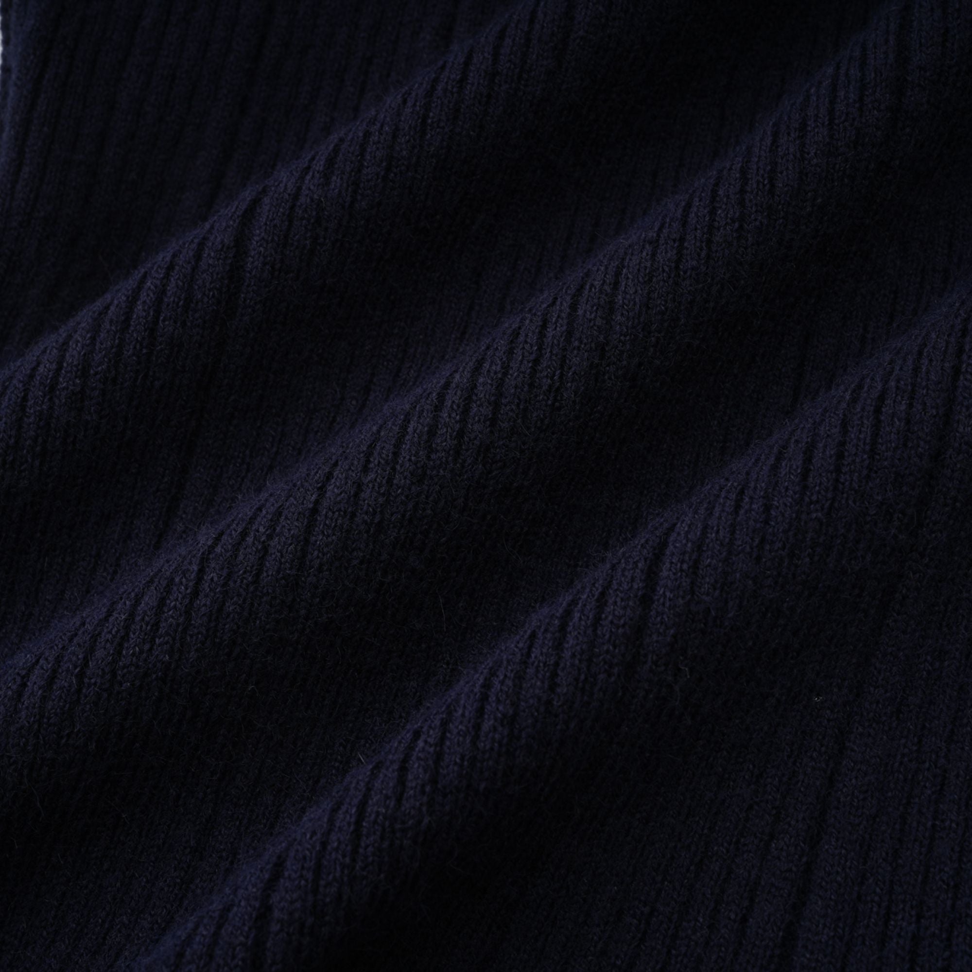 Navy Knit Midi Dres
