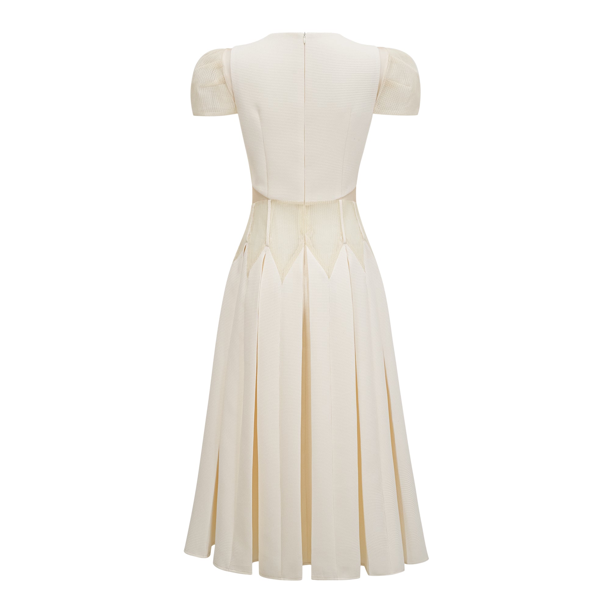 White Flower Embroidered Maxi Dress