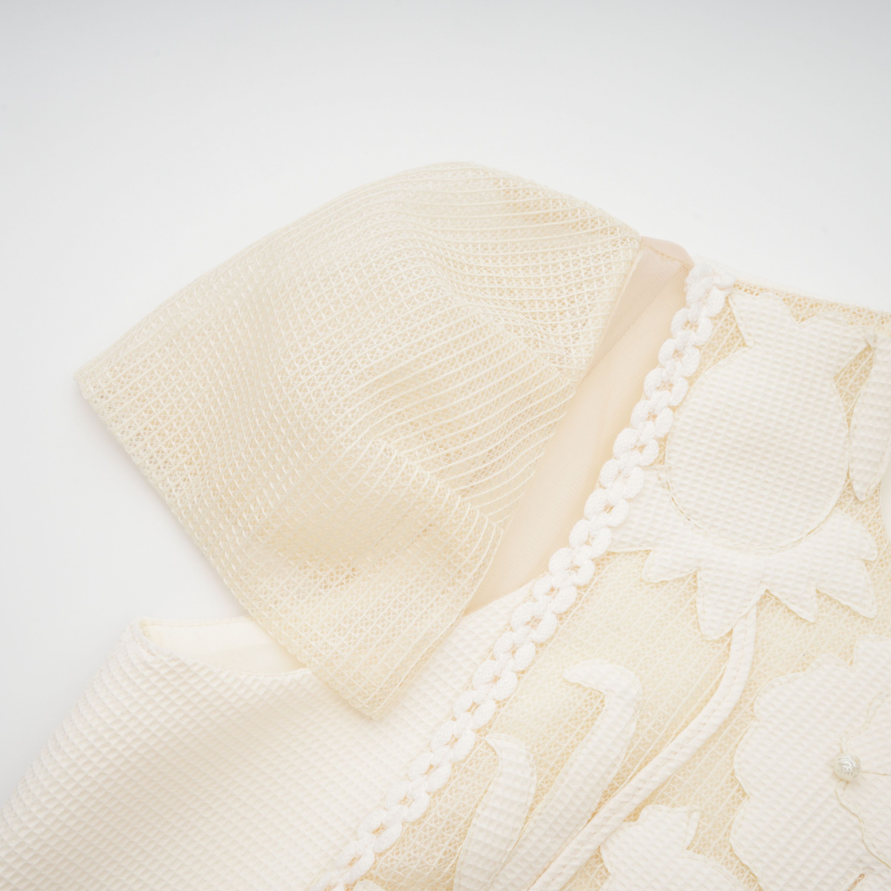 White Flower Embroidered Maxi Dress