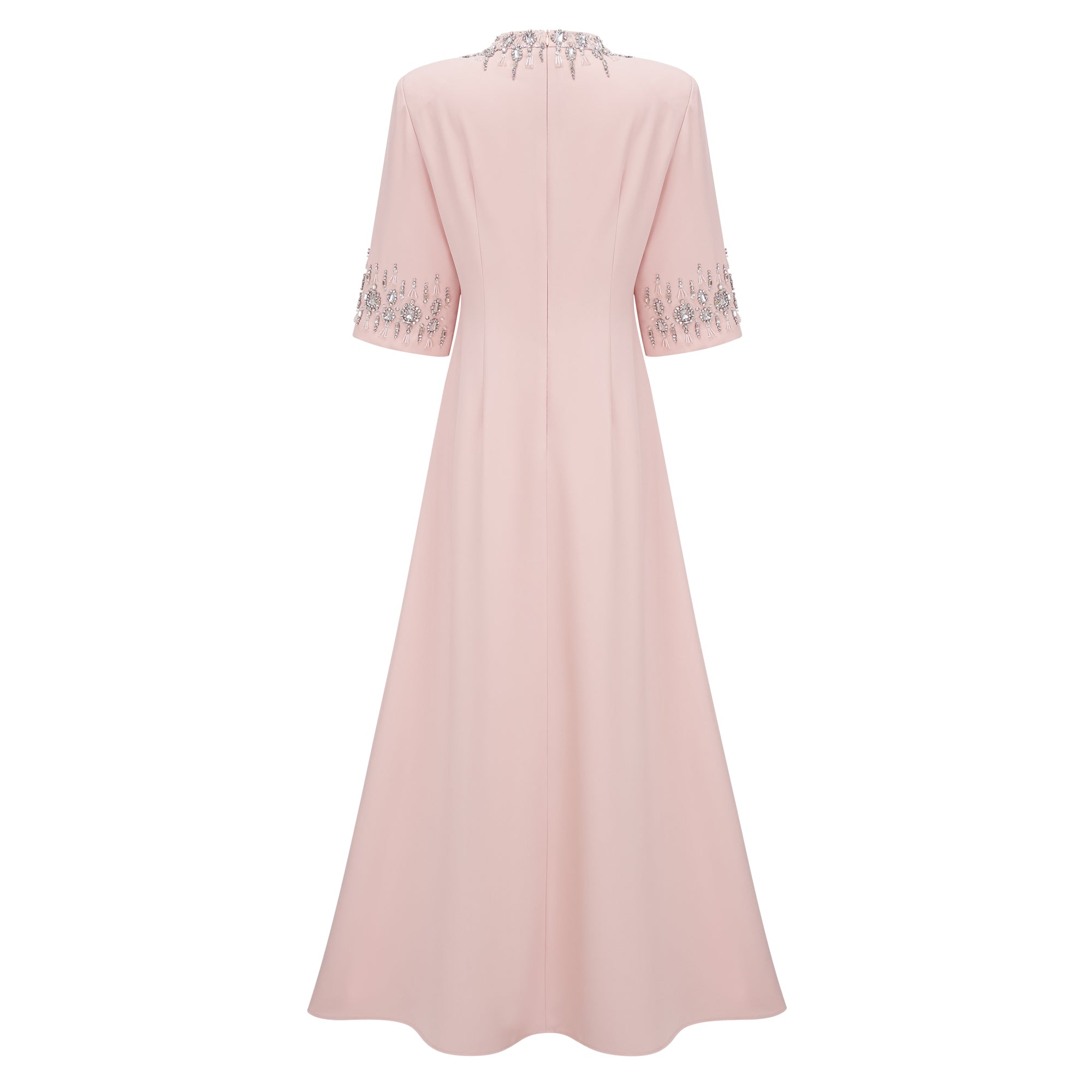 Pink Embellished Maxi Dress