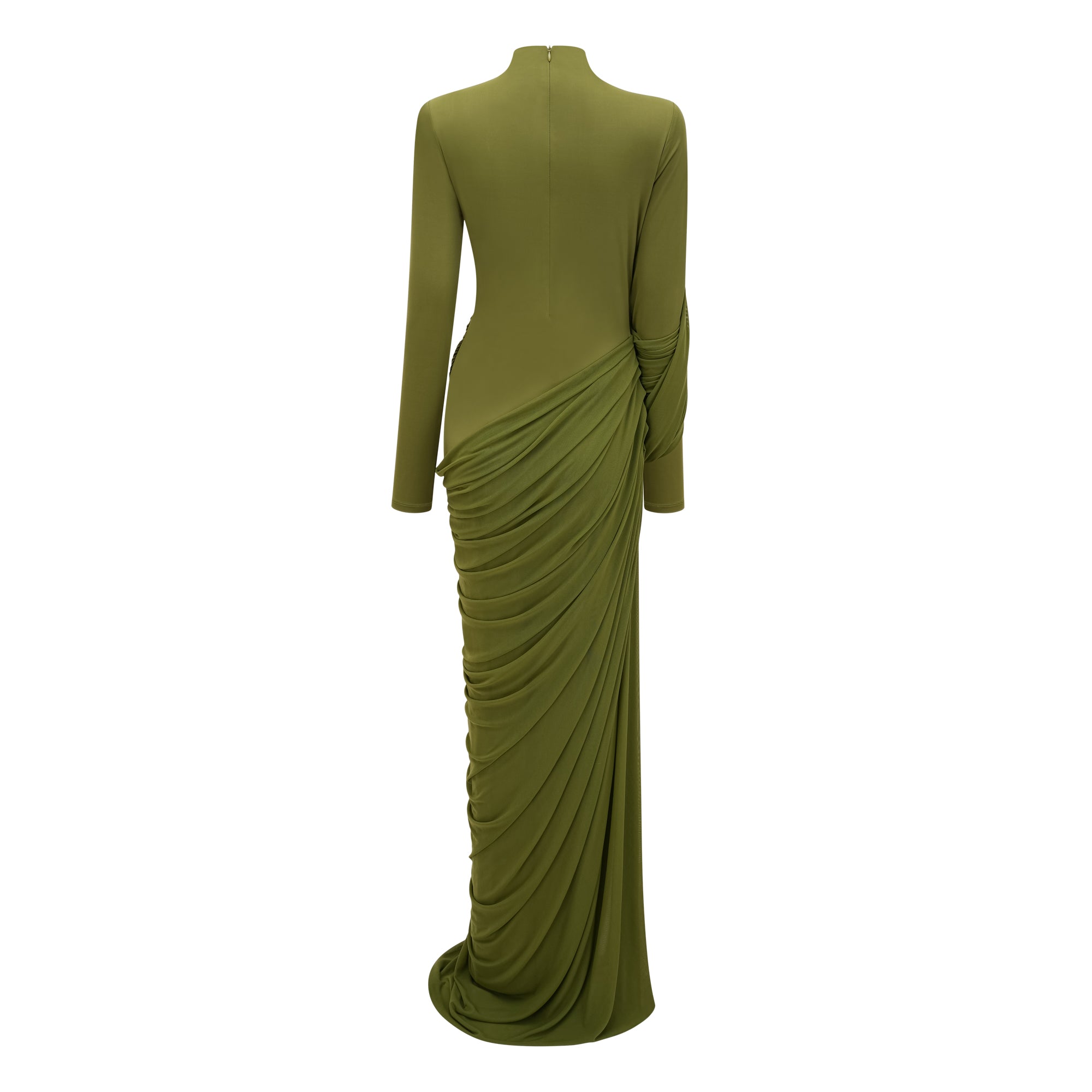 Asymmetrical Ruched Drap Dress
