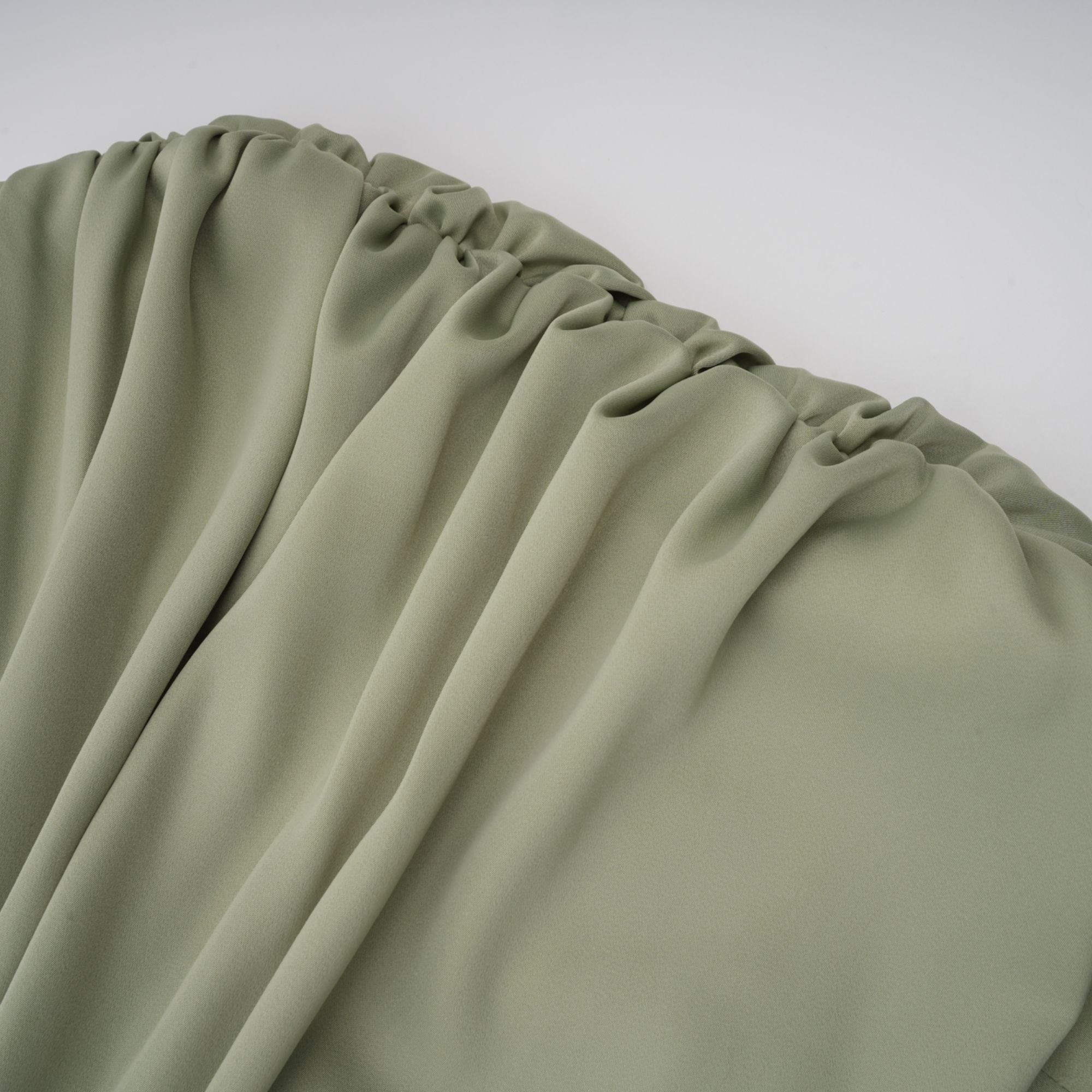Green One Shoulder Satin Maxi Dress