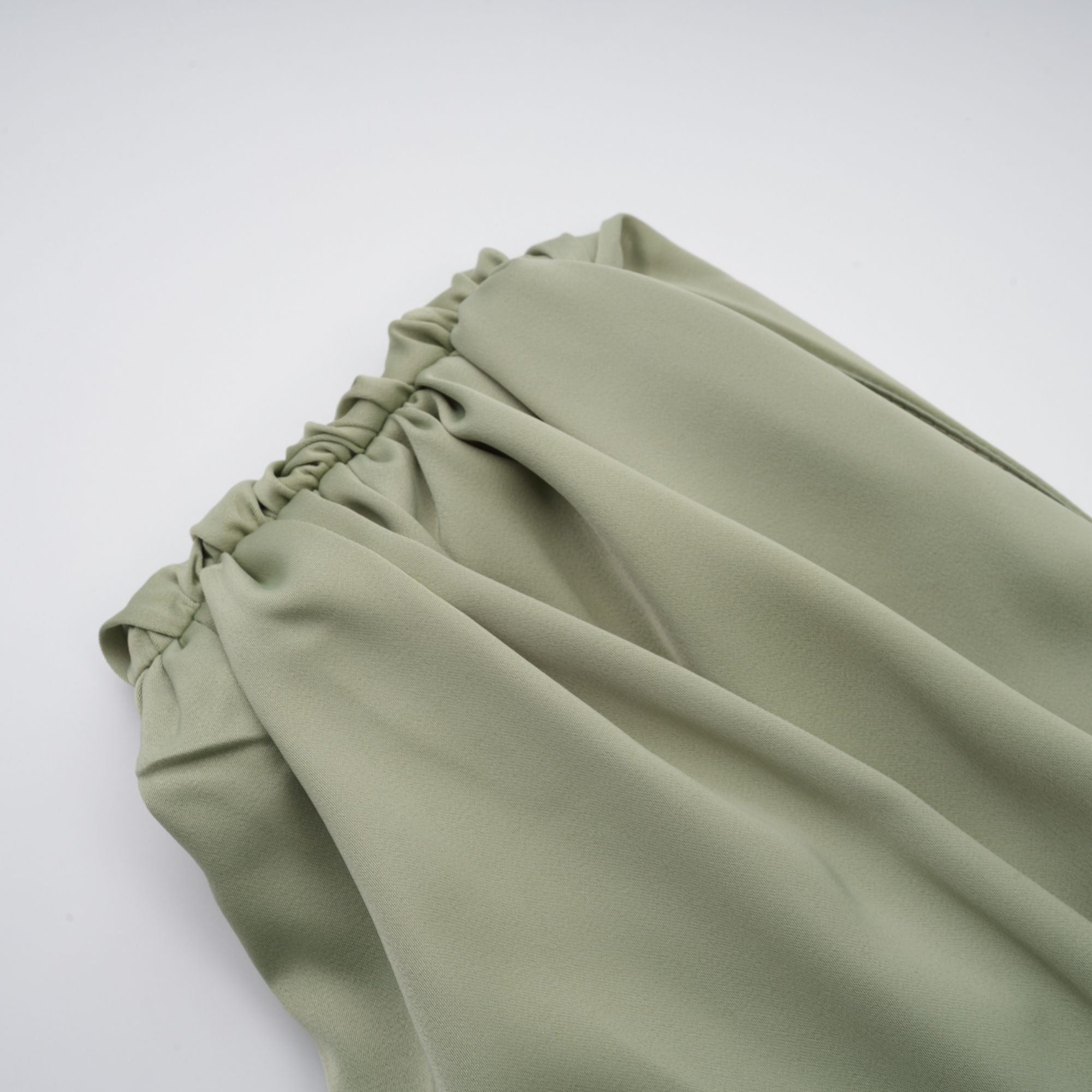 Green One Shoulder Satin Maxi Dress