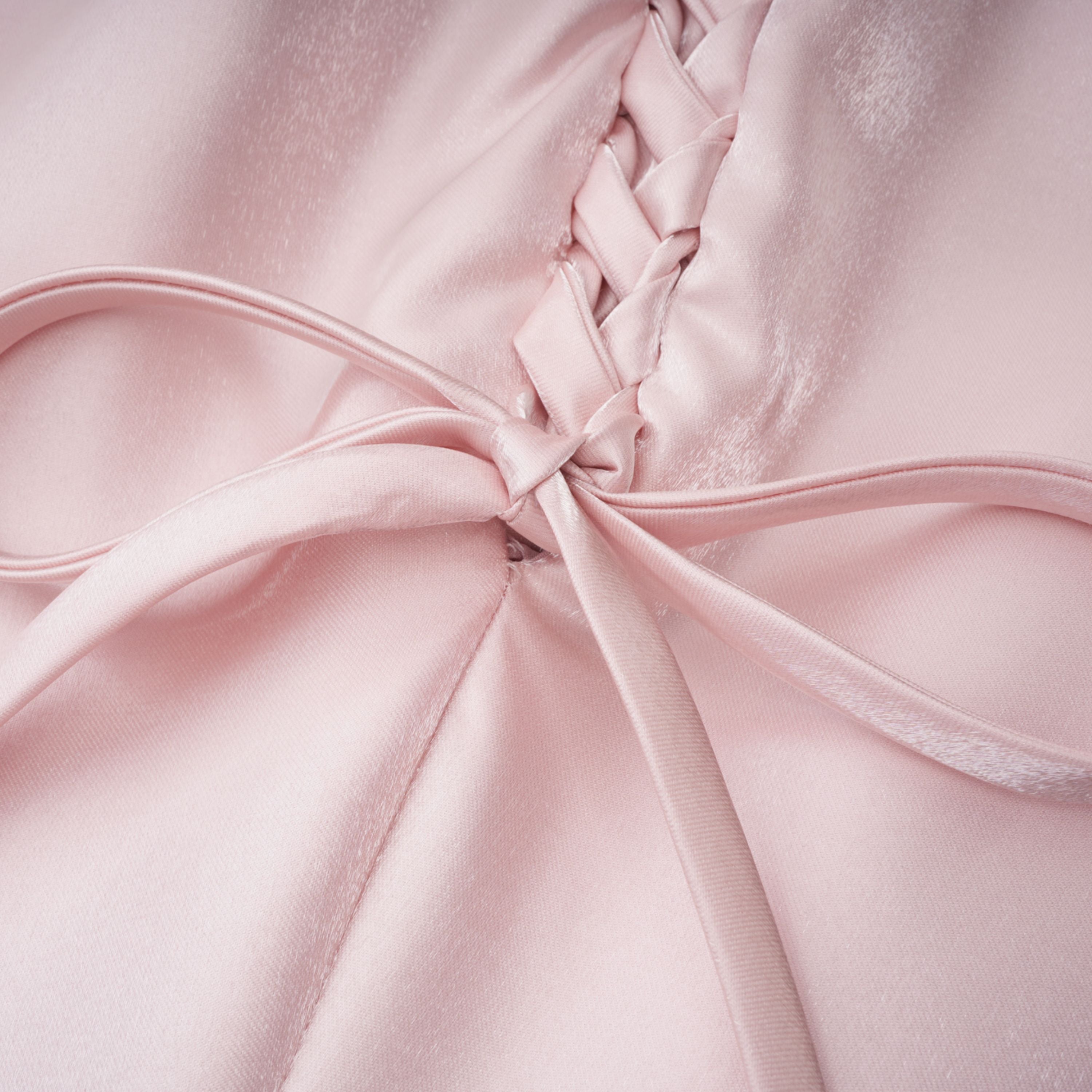 Pink Rhinestone Strapless Maxi Dress
